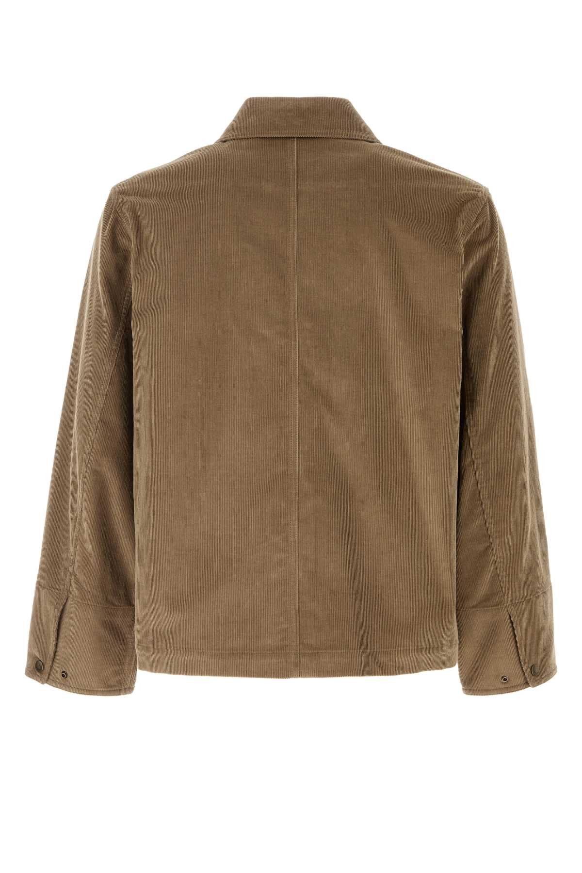 Burberry Khaki Corduroy Jacket Size US M / EU 48-50 / 2 - 2 Thumbnail