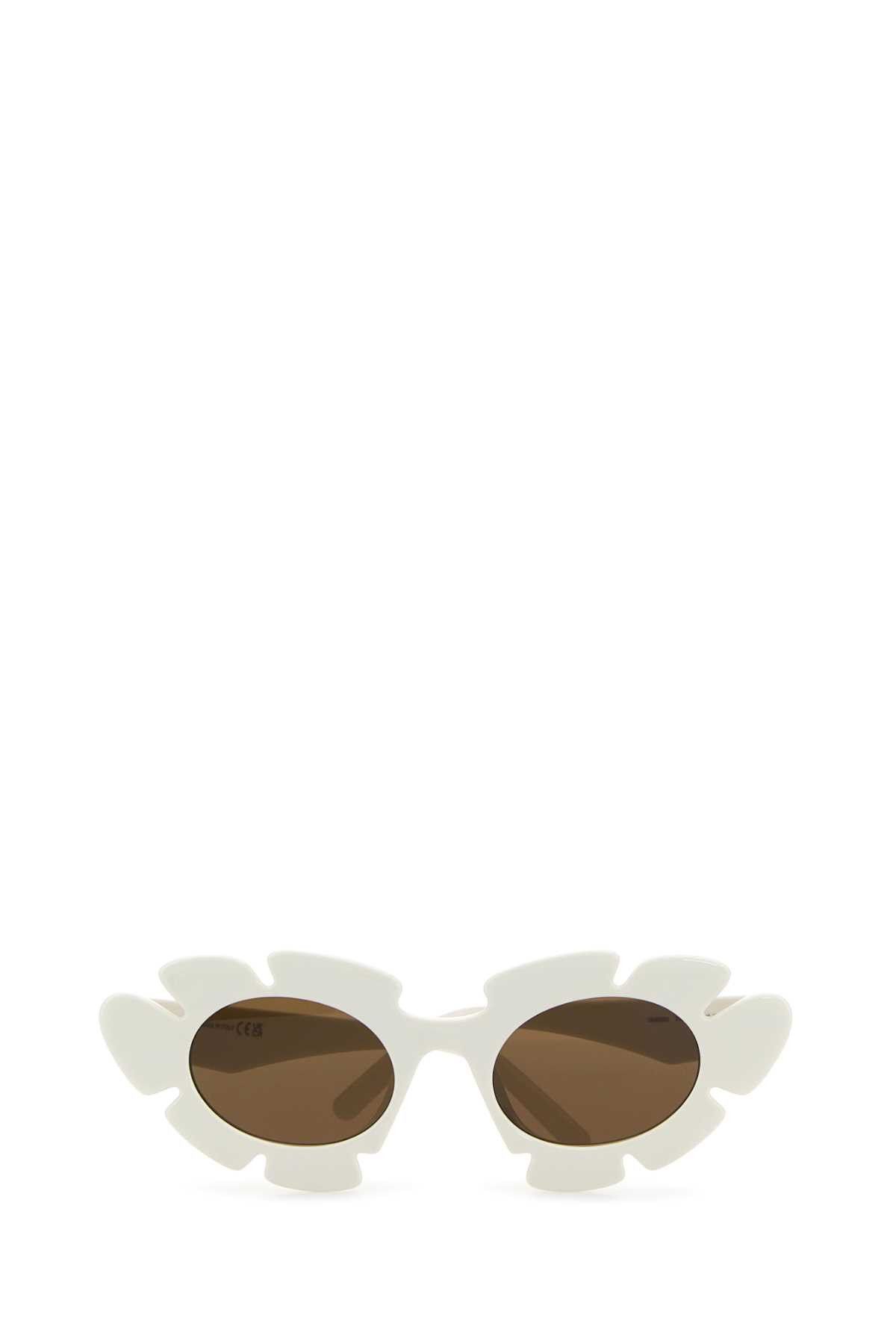 Loewe White Acetate Sunglasses Size ONE SIZE - 2 Thumbnail