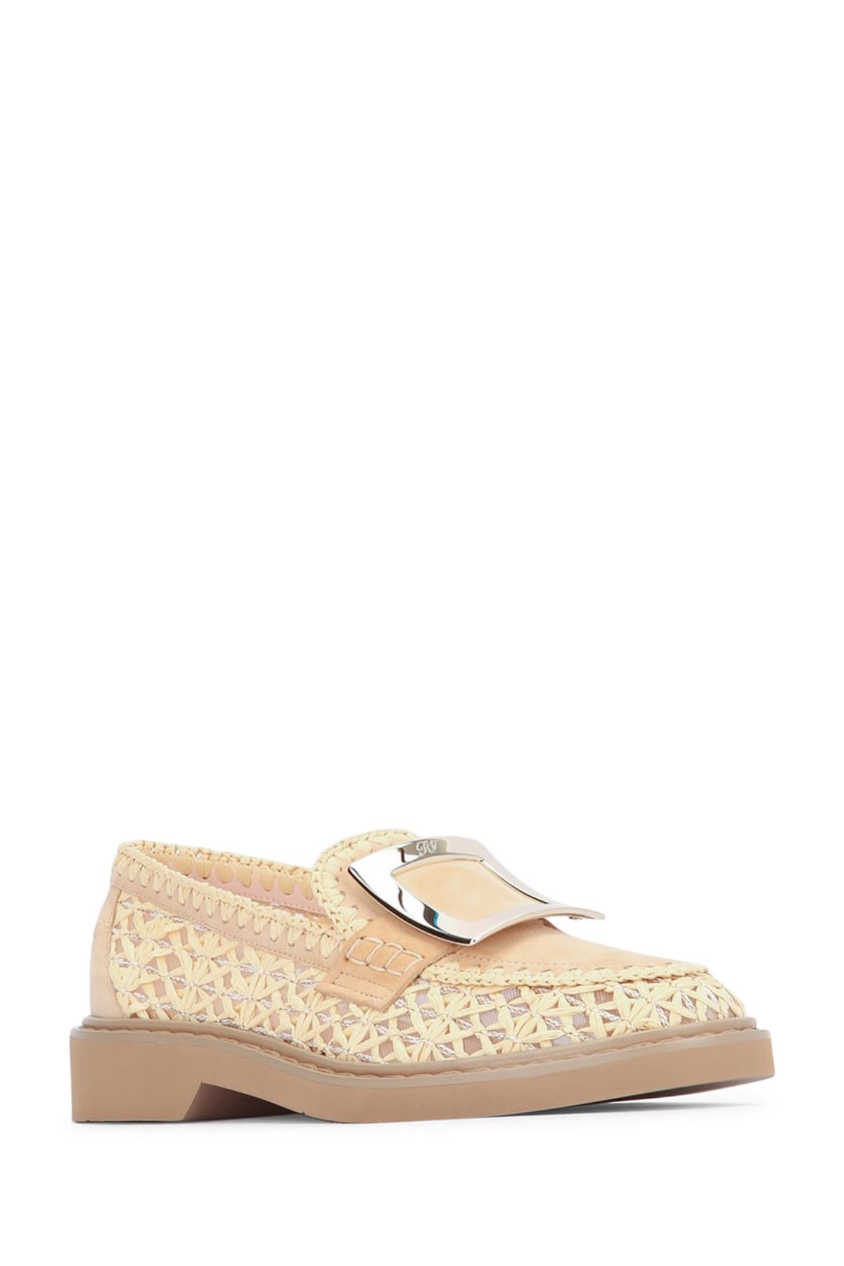 Roger Vivier Viv Rangers Raffia Braided Loafe 25 Size US 9 / IT 39 - 2 Thumbnail