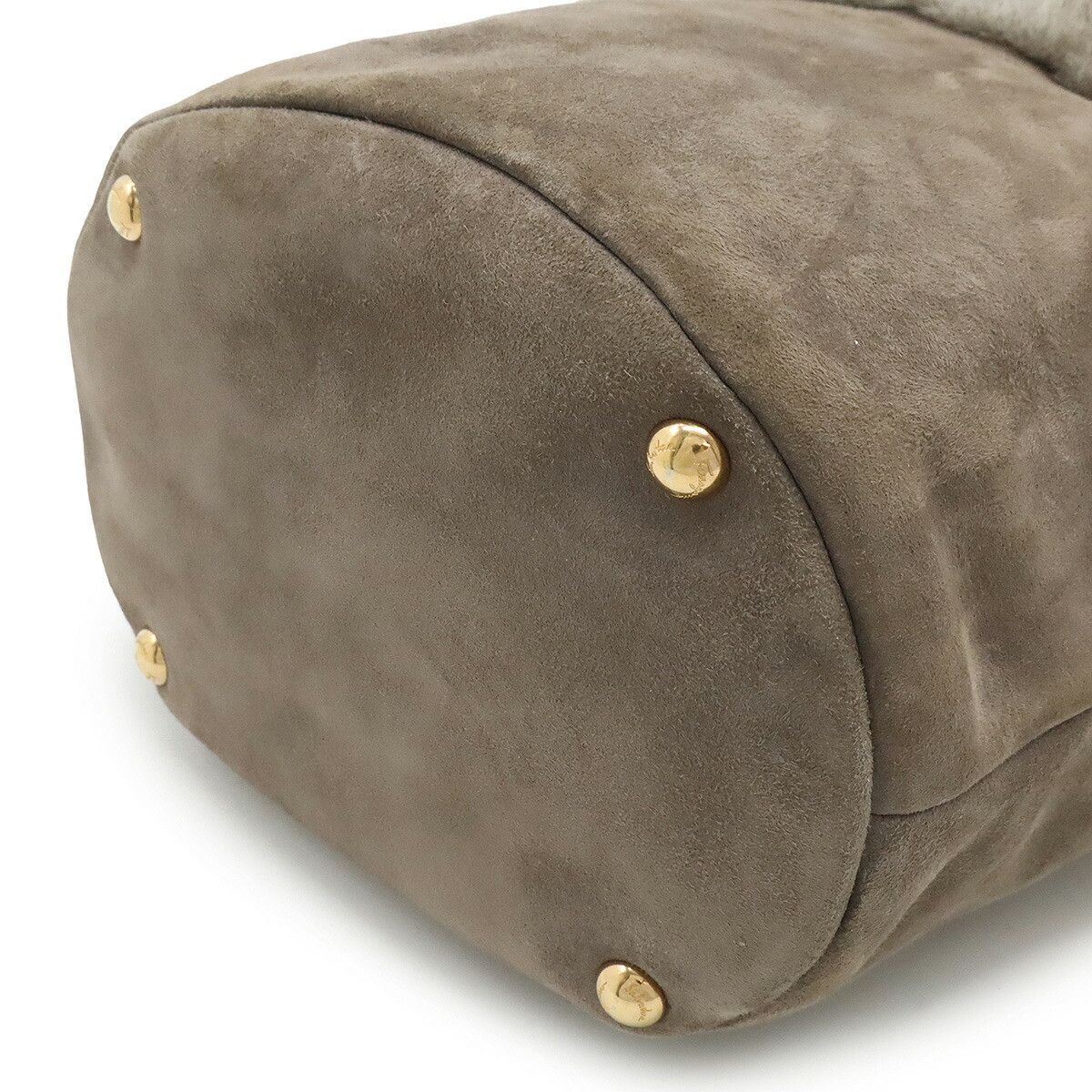 Salvatore Ferragamo Salvatore Ferragamo Salvatore Ferragamo Vara Lapin Suede Leather Handbag Natural Material Handbag Size ONE SIZE - 3 Thumbnail