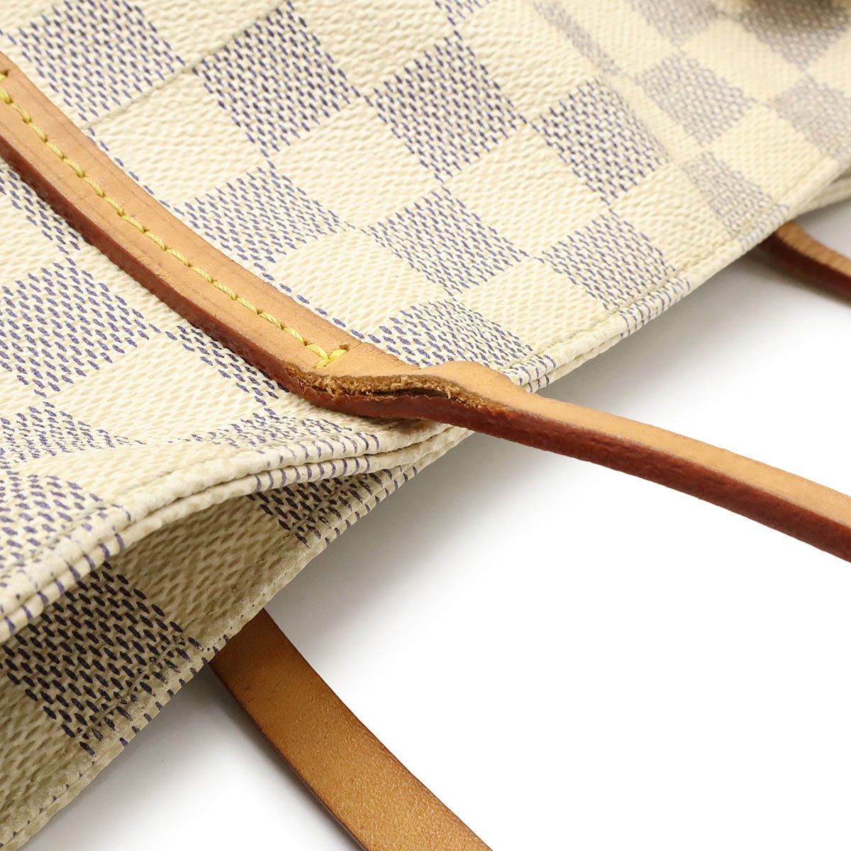Louis Vuitton Louis Vuitton Louis Vuitton Cabas MM Damier Azur 2way tote bag Canvas Shoulder Bag N41375 DUTY FREE for USA Size ONE SIZE - 5 Thumbnail
