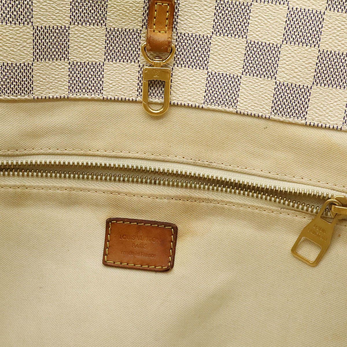 Louis Vuitton Louis Vuitton Louis Vuitton Cabas MM Damier Azur 2way tote bag Canvas Shoulder Bag N41375 DUTY FREE for USA Size ONE SIZE - 7 Thumbnail