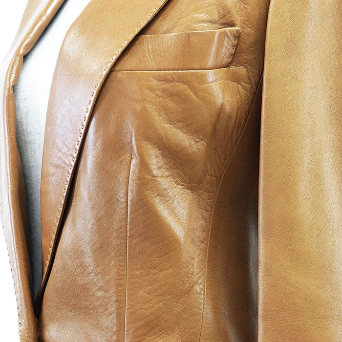 Gucci Gucci Gucci 2B Tailored Genuine Leather Jacket Leather Outerwear Size ONE SIZE - 13 Thumbnail