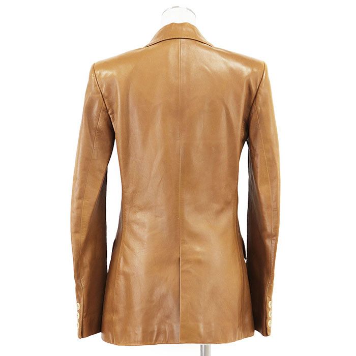 Gucci Gucci Gucci 2B Tailored Genuine Leather Jacket Leather Outerwear Size ONE SIZE - 9 Thumbnail