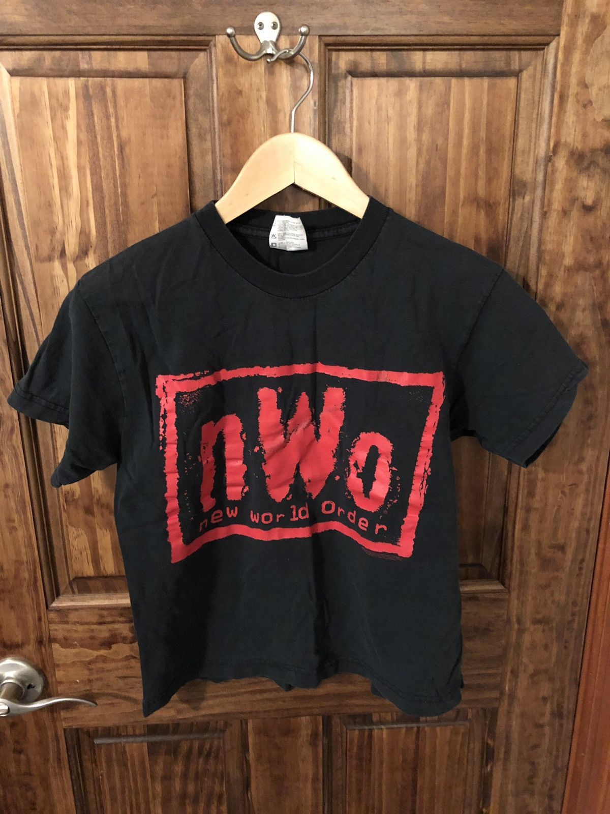 Vintage Vintage 1996 NWO New World Order Black Logo T-Shirt | Grailed