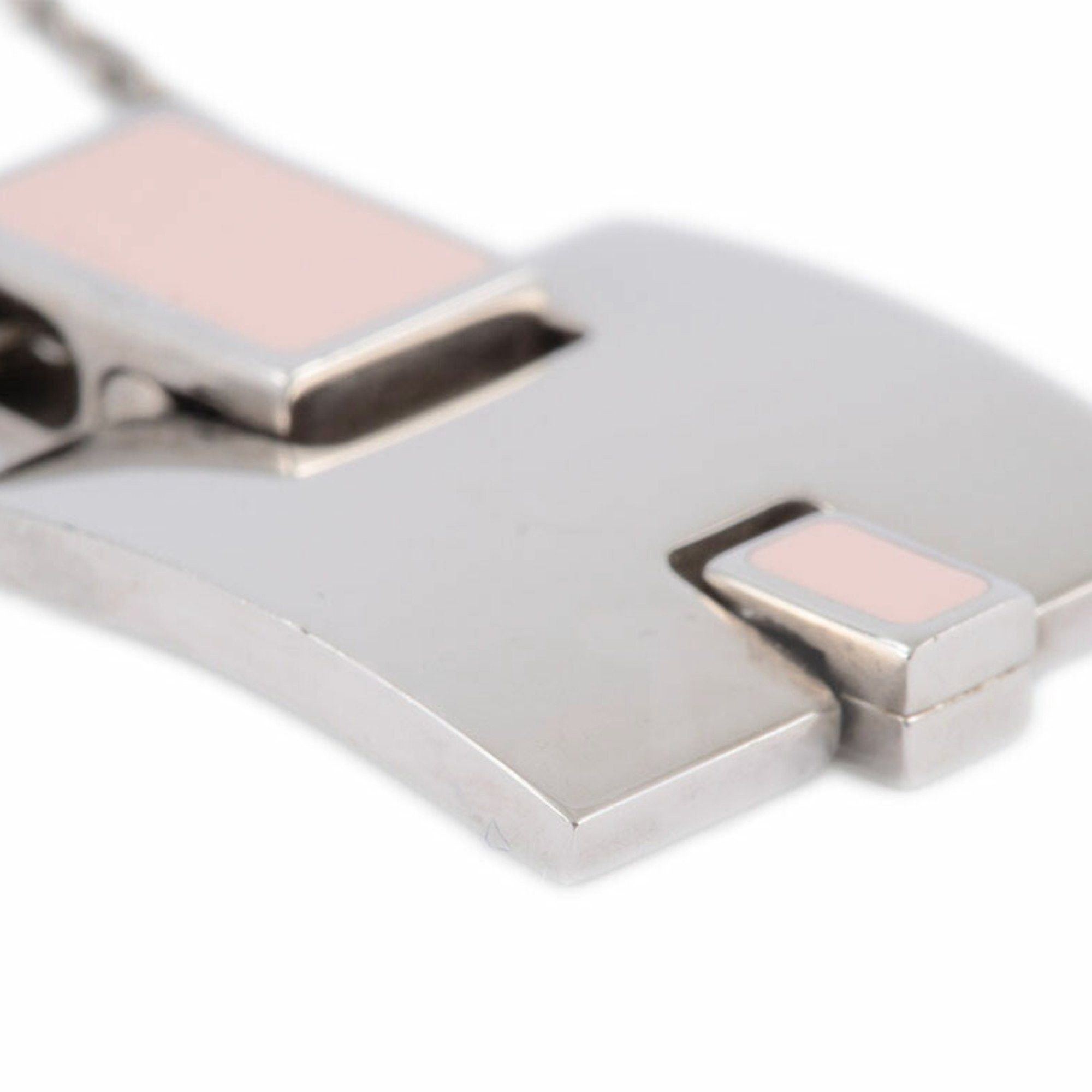 Hermes Hermes Irene Necklace Pendant ST0157 Metal Pink Silver Women's H HERMES Size ONE SIZE - 15 Thumbnail