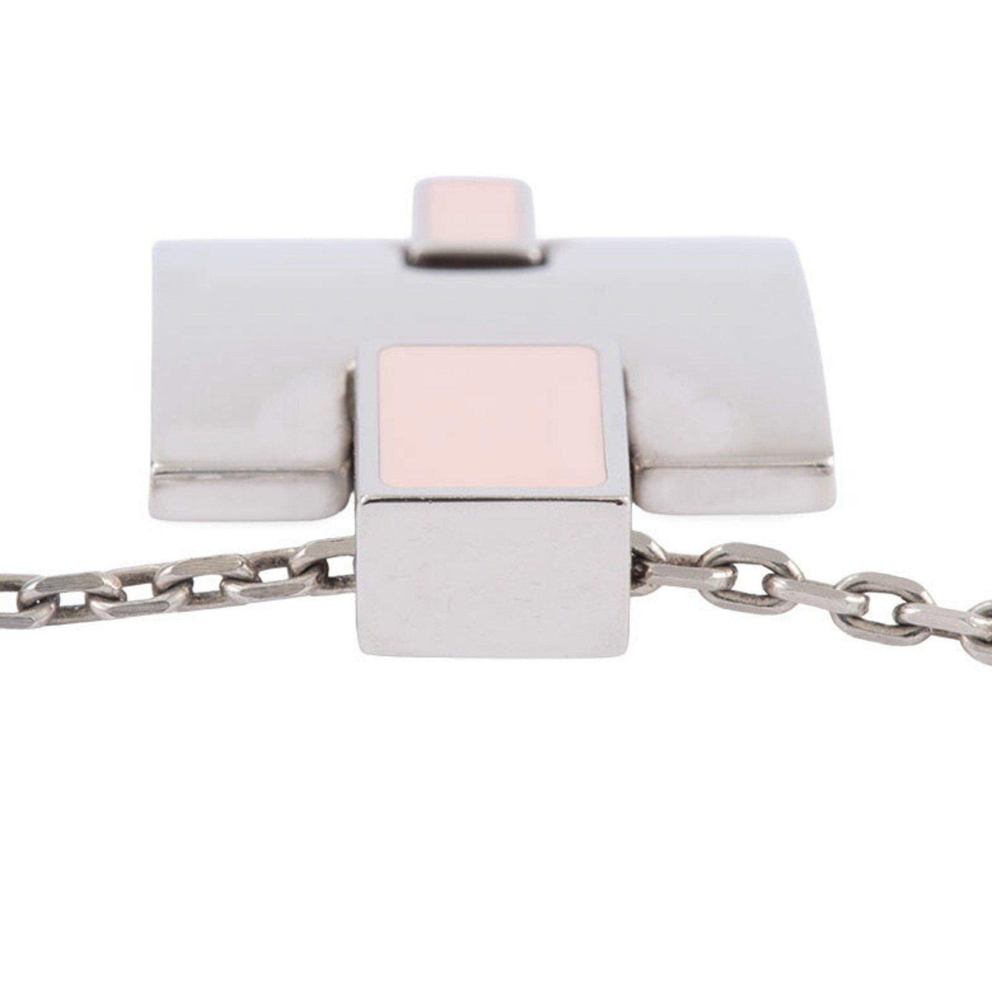 Hermes Hermes Irene Necklace Pendant ST0157 Metal Pink Silver Women's H HERMES Size ONE SIZE - 11 Thumbnail