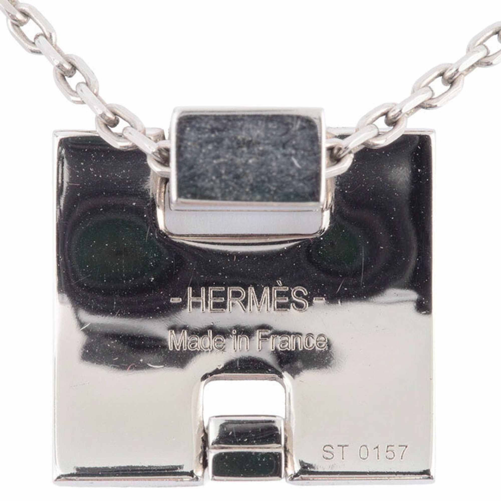 Hermes Hermes Irene Necklace Pendant ST0157 Metal Pink Silver Women's H HERMES Size ONE SIZE - 12 Thumbnail