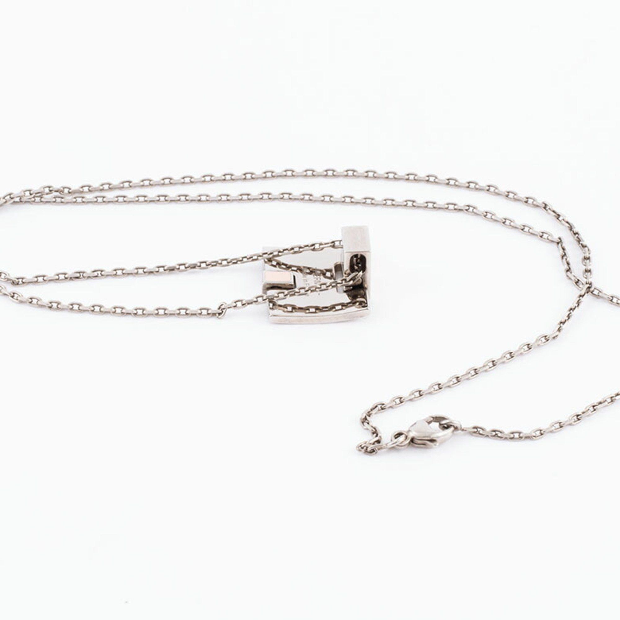 Hermes Hermes Irene Necklace Pendant ST0157 Metal Pink Silver Women's H HERMES Size ONE SIZE - 19 Thumbnail