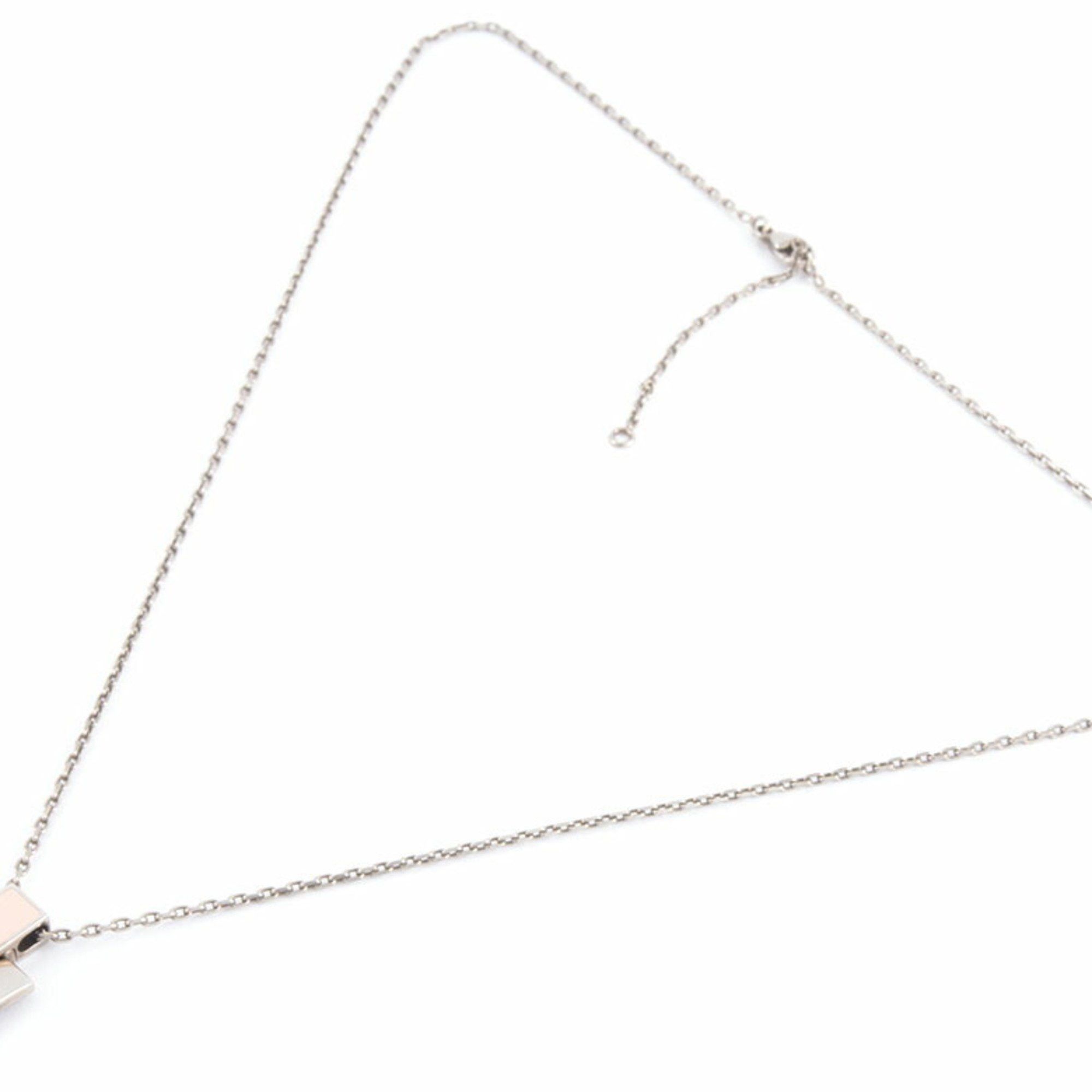 Hermes Hermes Irene Necklace Pendant ST0157 Metal Pink Silver Women's H HERMES Size ONE SIZE - 2 Thumbnail