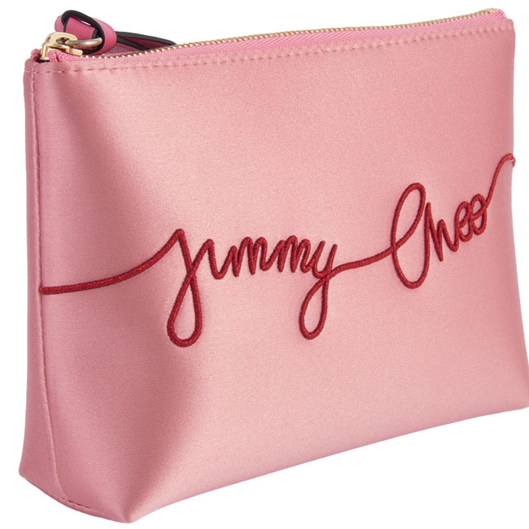 Jimmy Choo Satin Pouch Pink Women's JIMMY CHOO