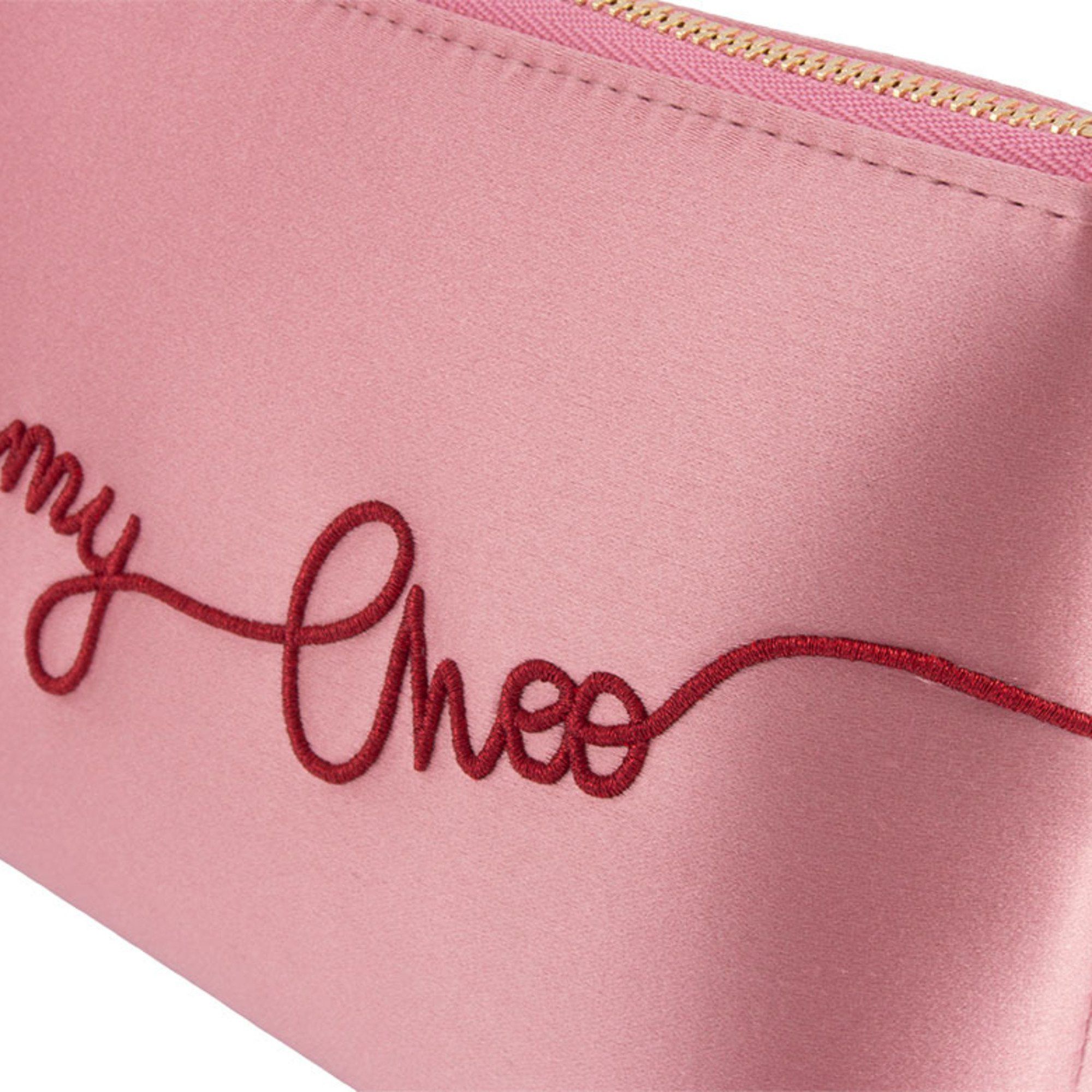 Jimmy Choo Satin Pouch Pink Women's JIMMY CHOO