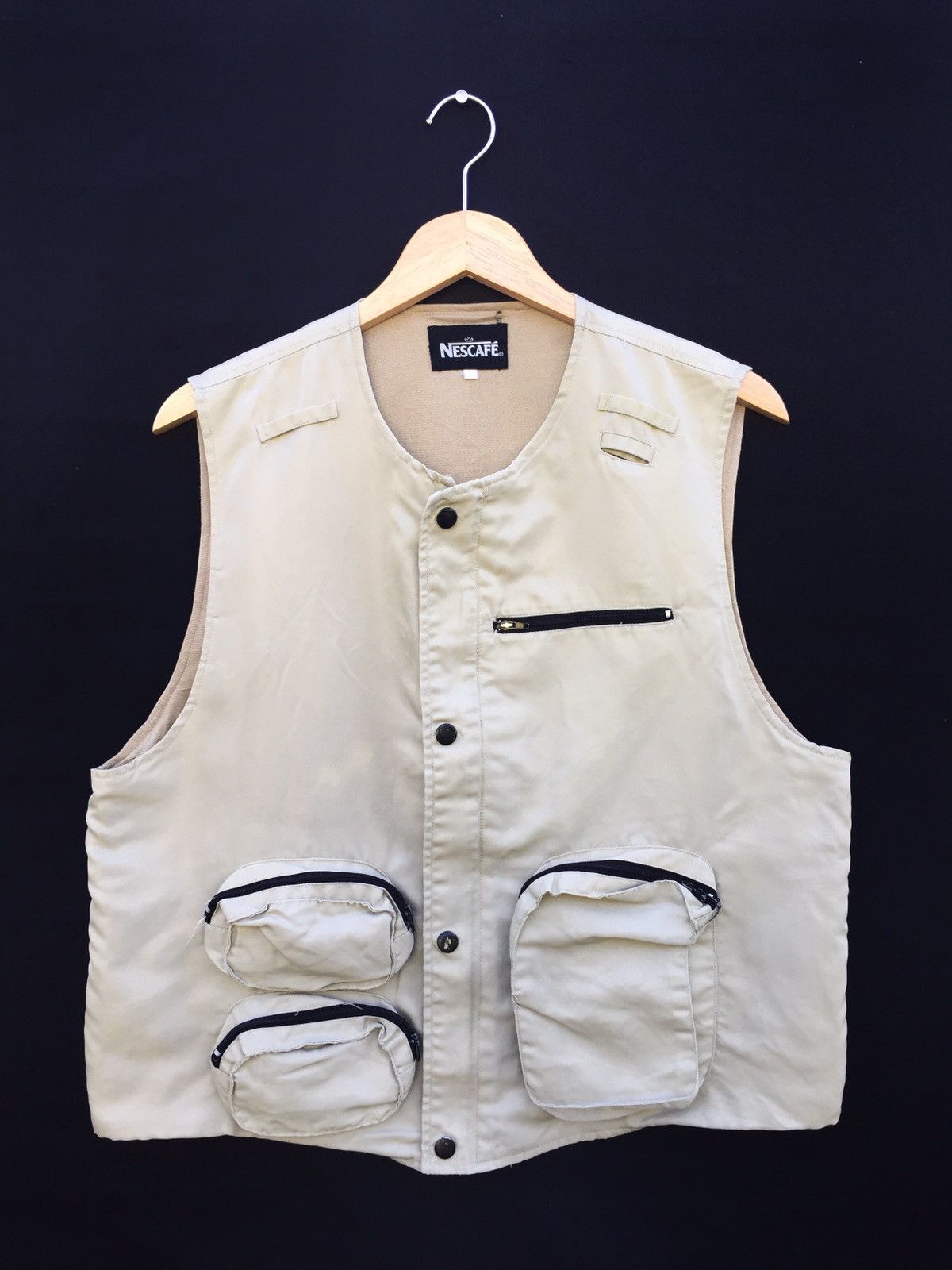 Vintage LastDrop🔥VINTAGE NESCAFE TACTICAL UTILITIES VEST JACKET Grailed