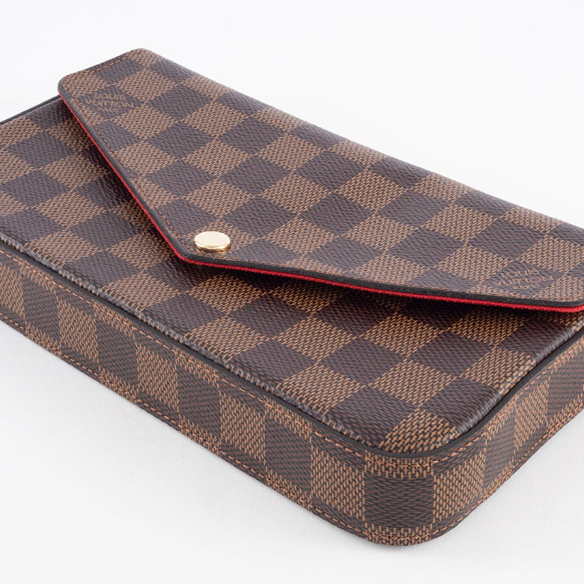 Louis Vuitton Pochette Felicie Shoulder Bag N63032 Damier Ebene
