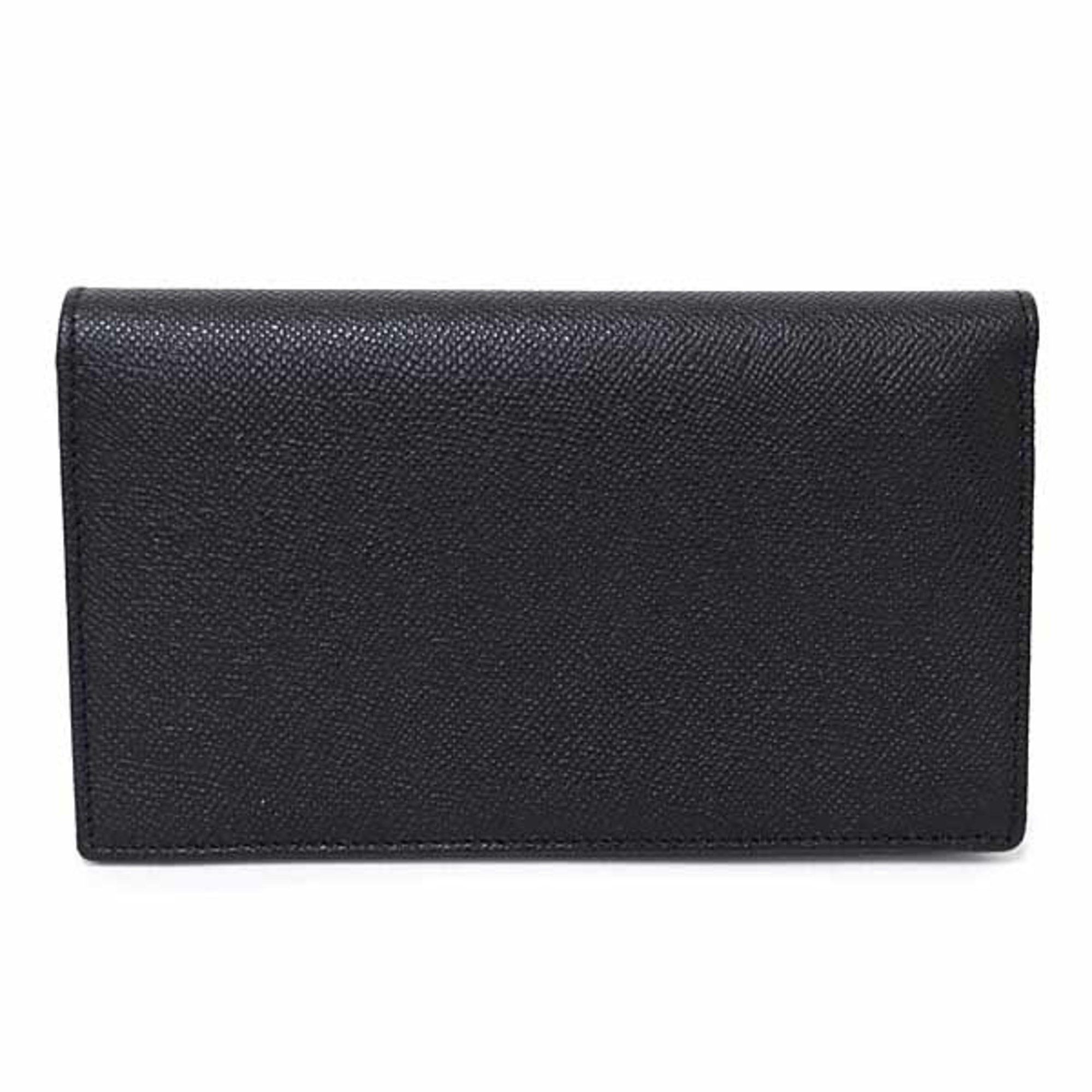 Bvlgari BVLGARI MAN BI-FOLD LONG WALLET CALFSKIN 30398 BLACK BLUE F-04692 Size ONE SIZE - 3 Thumbnail