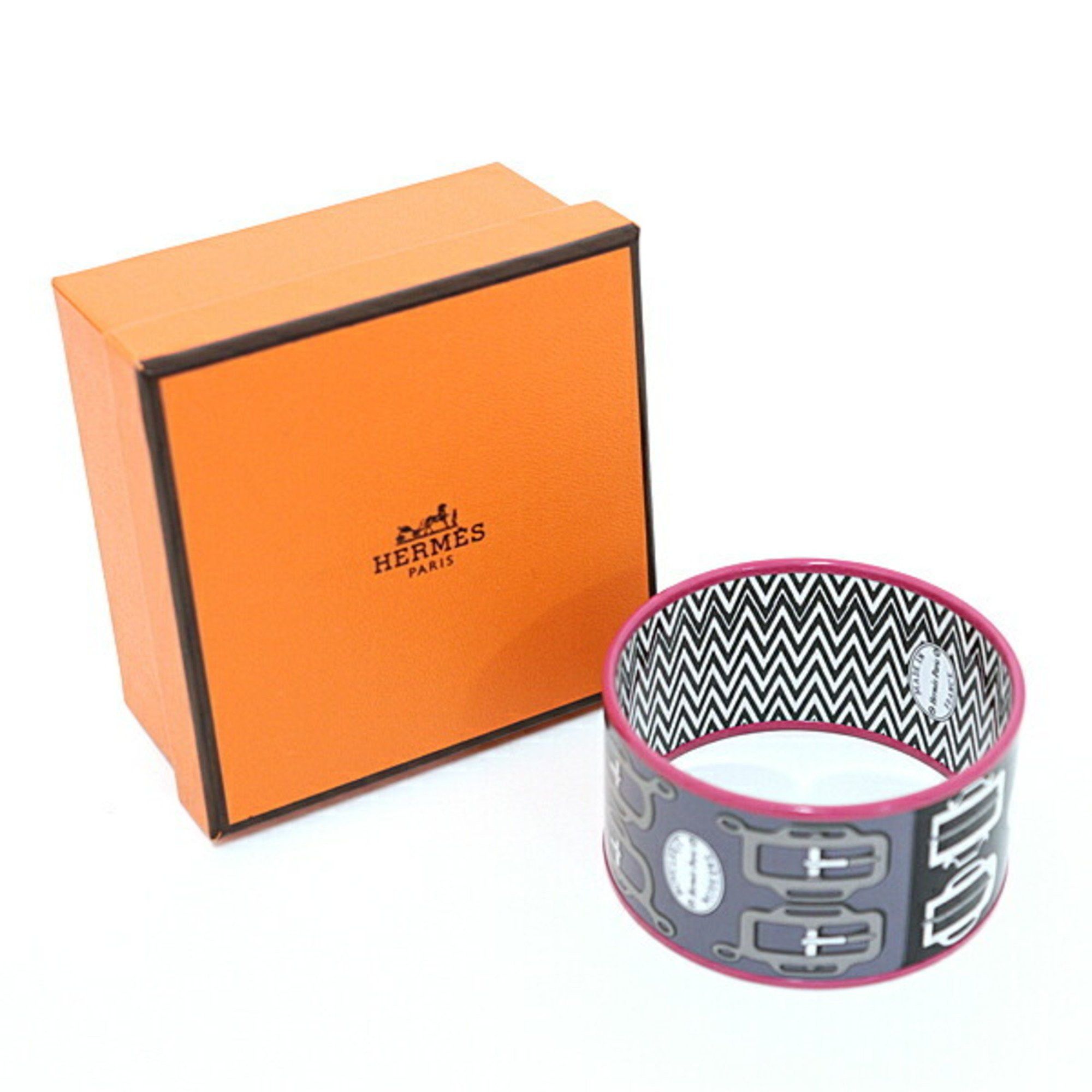 Hermes Hermes enamel BOUCLERIE MODERNE modern buckle bracelet extra large S F-04669 Size ONE SIZE - 2 Thumbnail