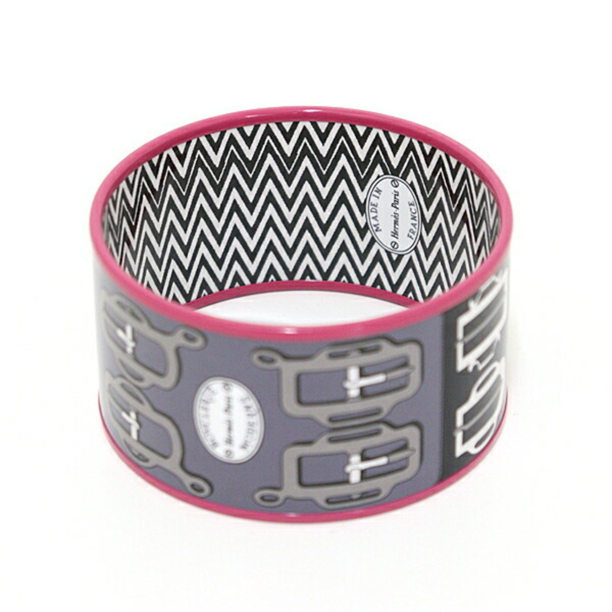 Hermes Hermes enamel BOUCLERIE MODERNE modern buckle bracelet extra large S F-04669 Size ONE SIZE - 4 Thumbnail