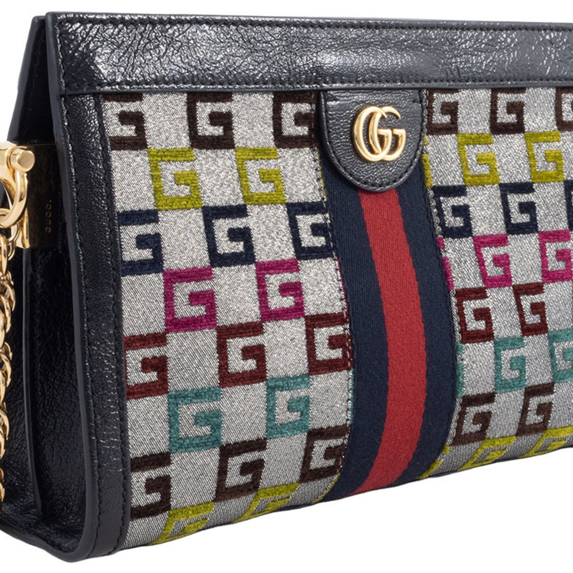 Gucci Gucci Ophidia Small Chain Shoulder Bag 503877 Canvas | Leather Multicolor Women's GUCCI Size ONE SIZE - 2 Thumbnail