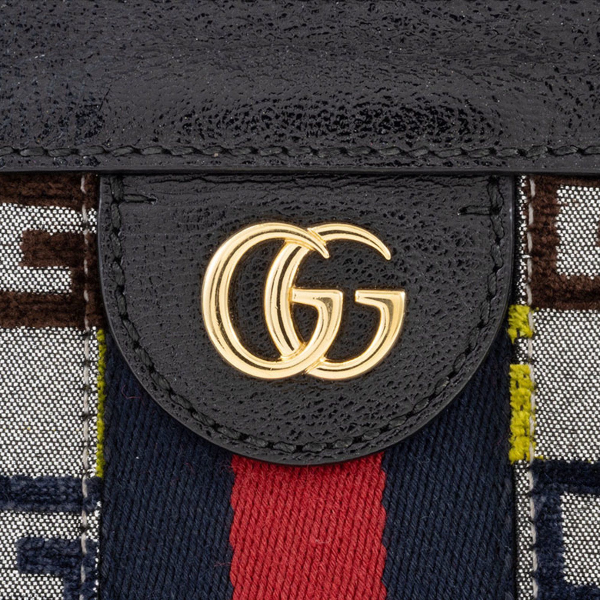 Gucci Gucci Ophidia Small Chain Shoulder Bag 503877 Canvas | Leather Multicolor Women's GUCCI Size ONE SIZE - 6 Thumbnail