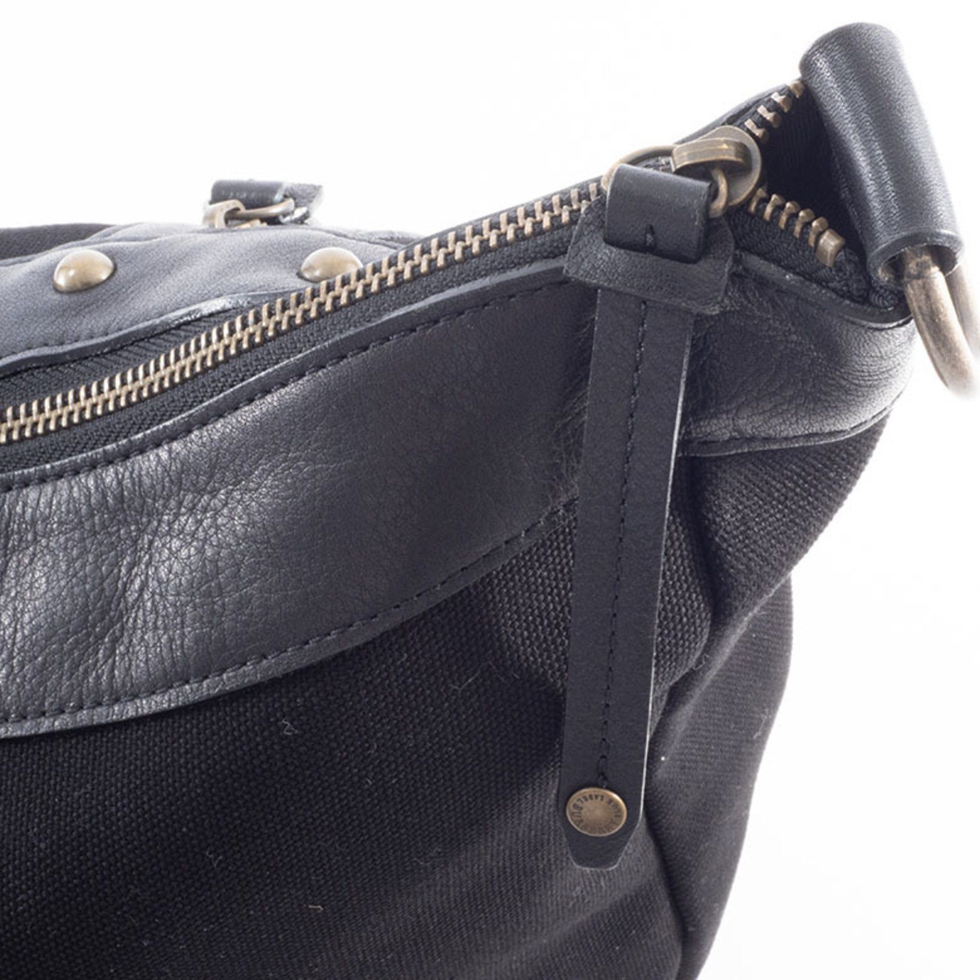Burberry Burberry Canvas Shoulder Bag Leather Black Women's Blue Label Crossbody BURBERRY Size ONE SIZE - 18 Thumbnail