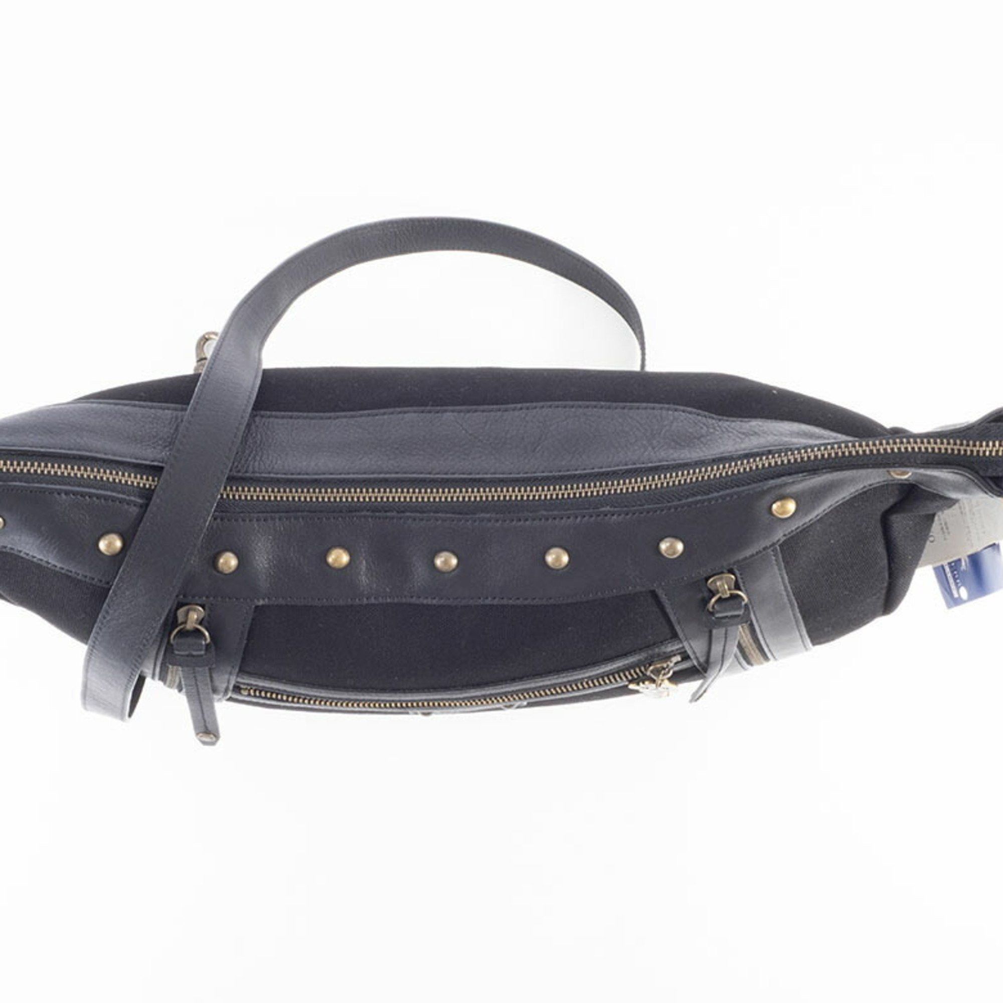 Burberry Burberry Canvas Shoulder Bag Leather Black Women's Blue Label Crossbody BURBERRY Size ONE SIZE - 17 Thumbnail