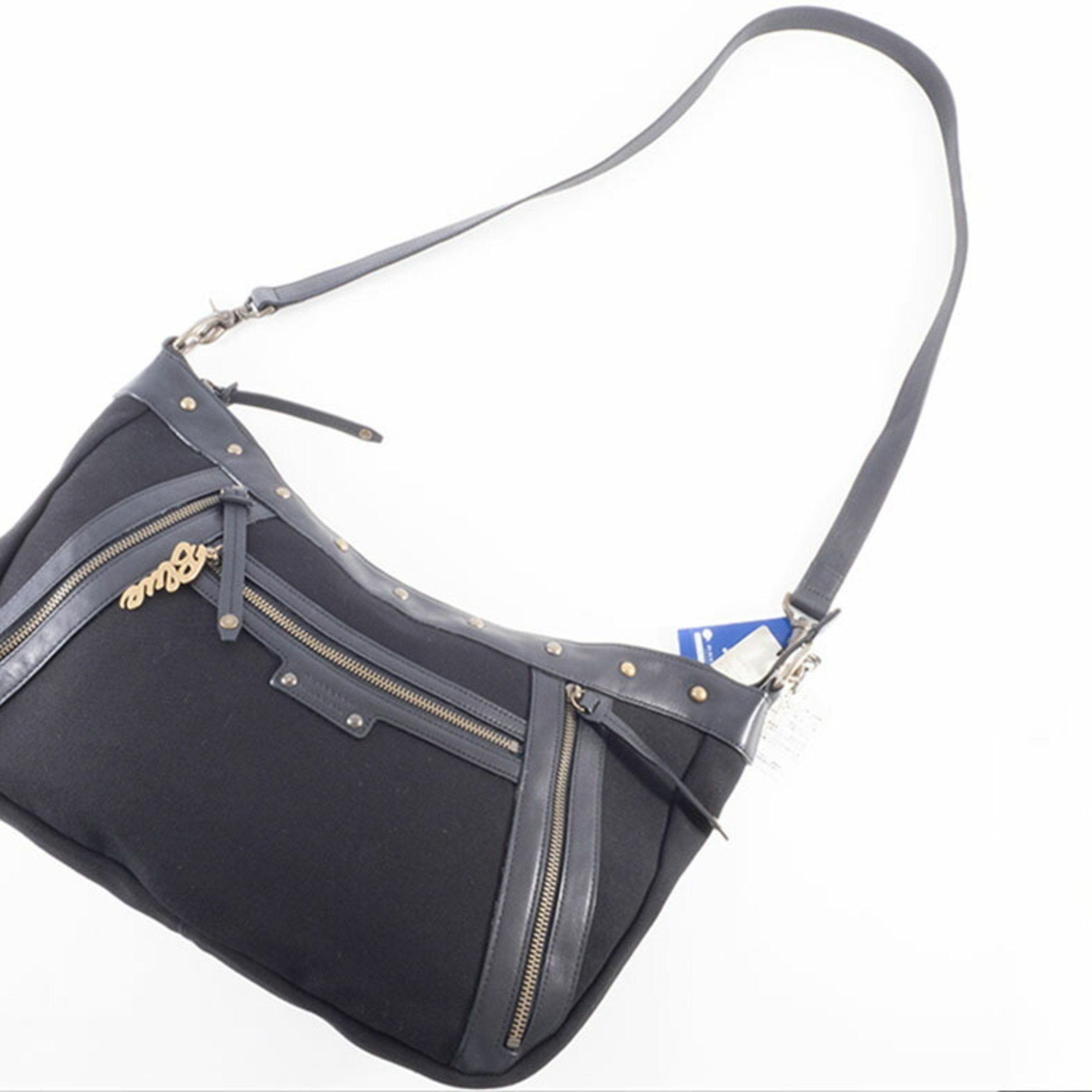 Burberry Burberry Canvas Shoulder Bag Leather Black Women's Blue Label Crossbody BURBERRY Size ONE SIZE - 19 Thumbnail
