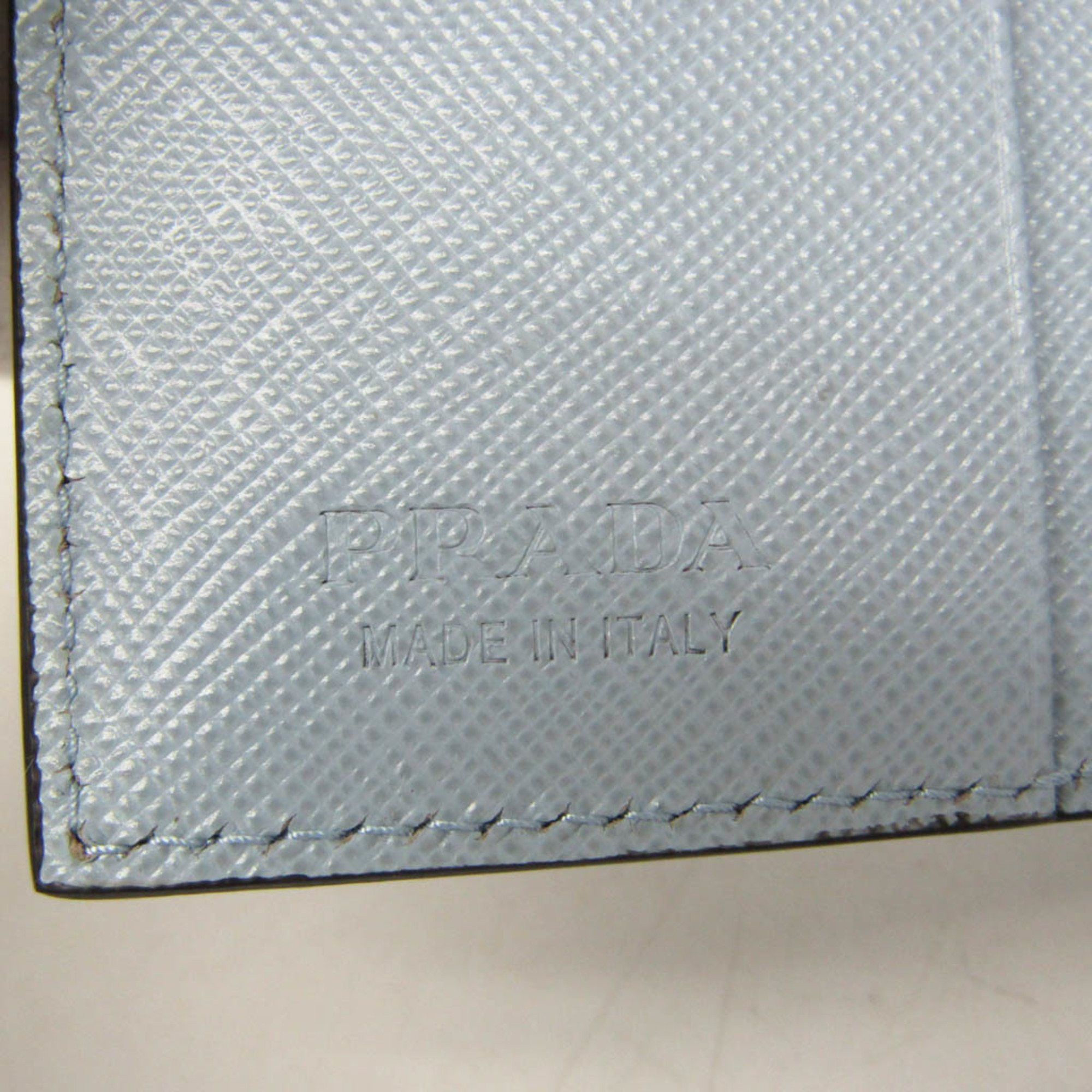 Prada Prada Saffiano Card Case With Neck Strap, Triangle Logo 2MR035 Women's Leather Coin Purse/coin Case Blue Size ONE SIZE - 13 Thumbnail