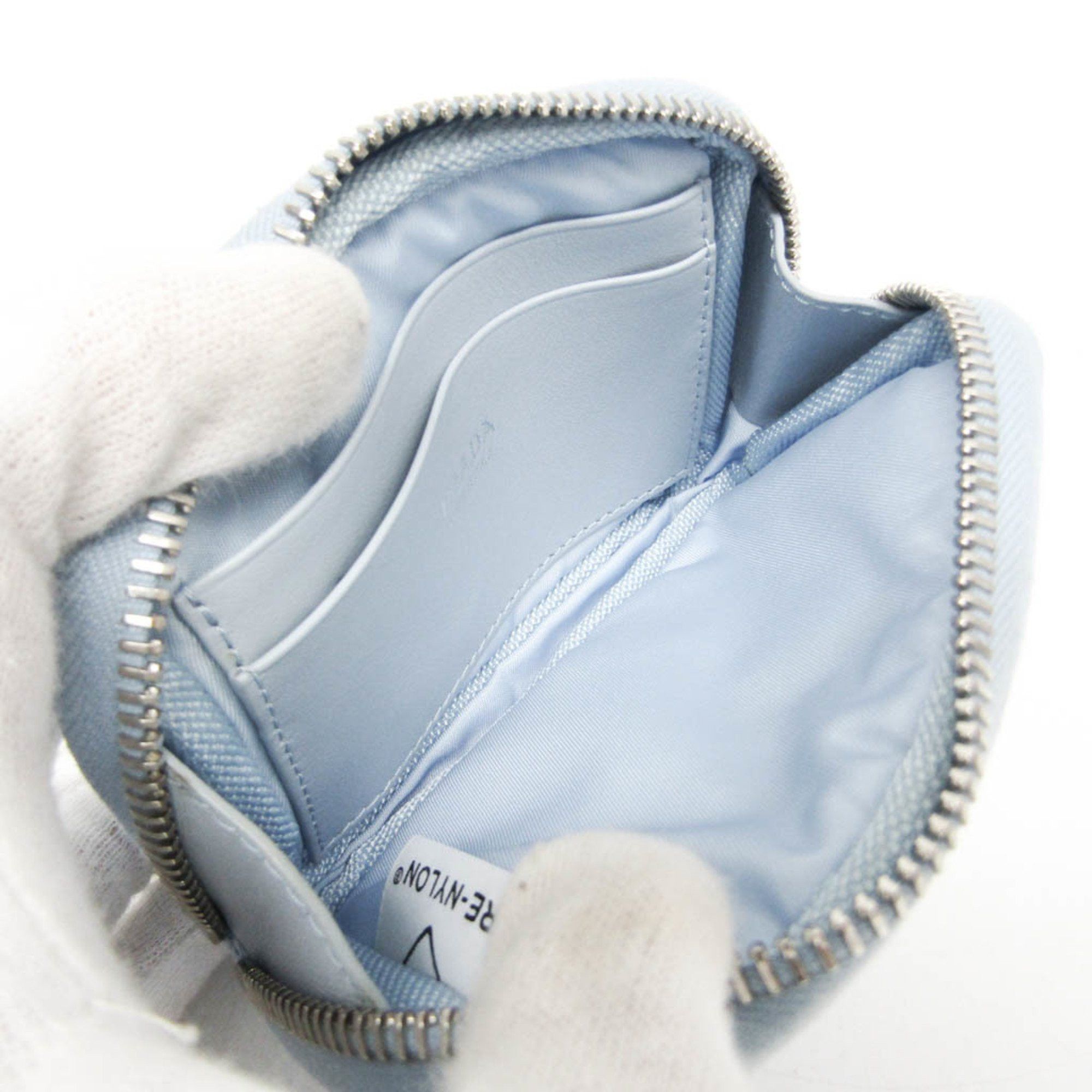 Prada Prada 1ML046 Women,Men Nylon Pouch Blue Size ONE SIZE - 4 Thumbnail