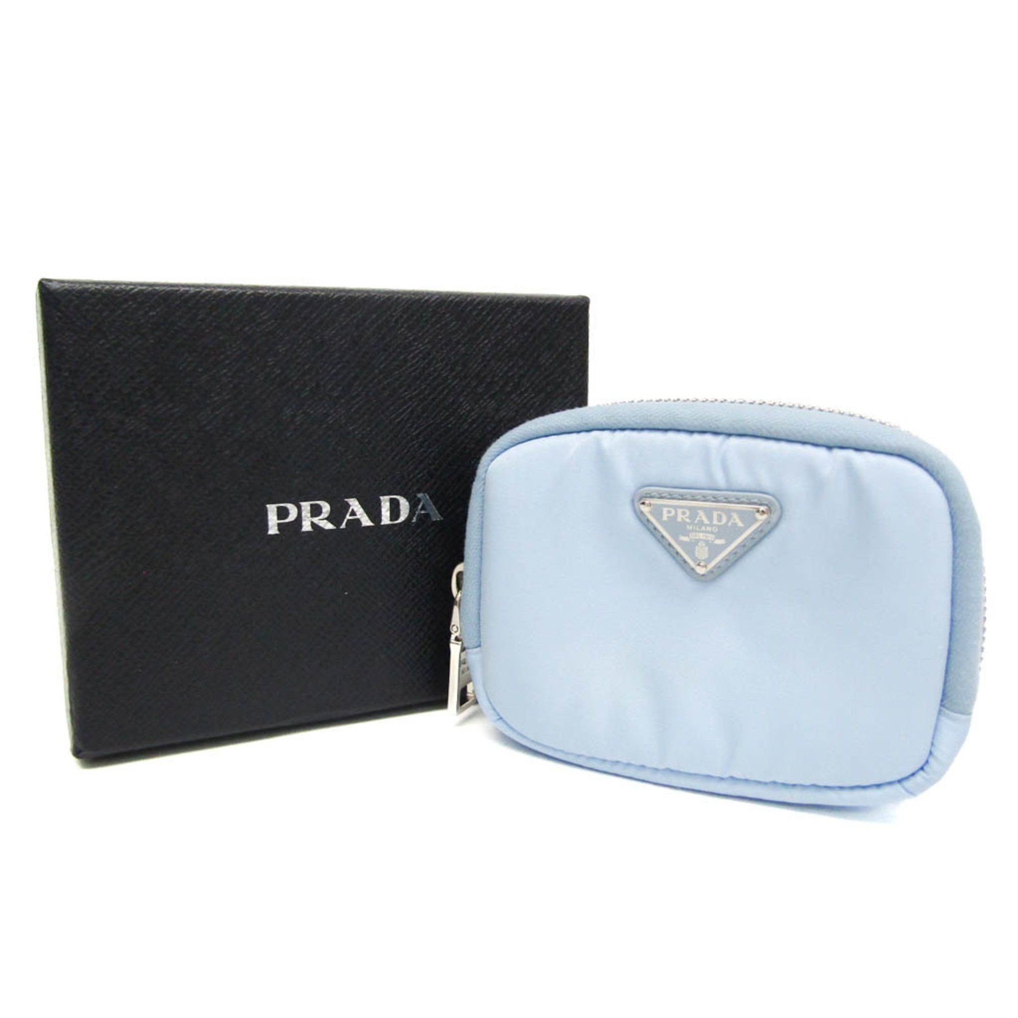 Prada Prada 1ML046 Women,Men Nylon Pouch Blue Size ONE SIZE - 2 Thumbnail