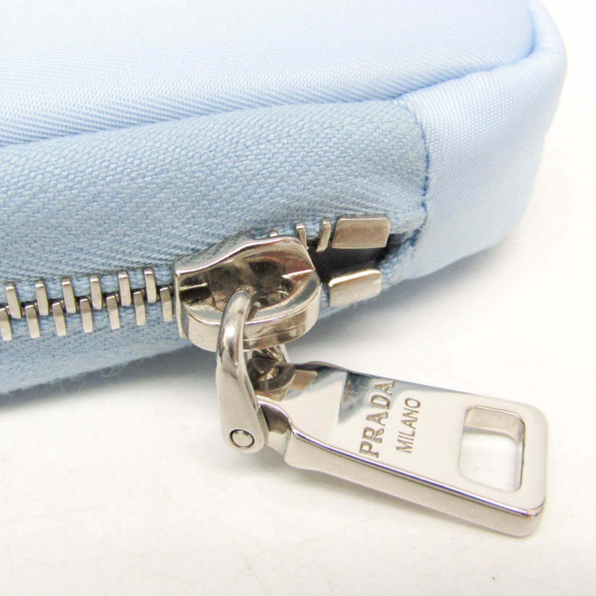 Prada Prada 1ML046 Women,Men Nylon Pouch Blue Size ONE SIZE - 5 Thumbnail
