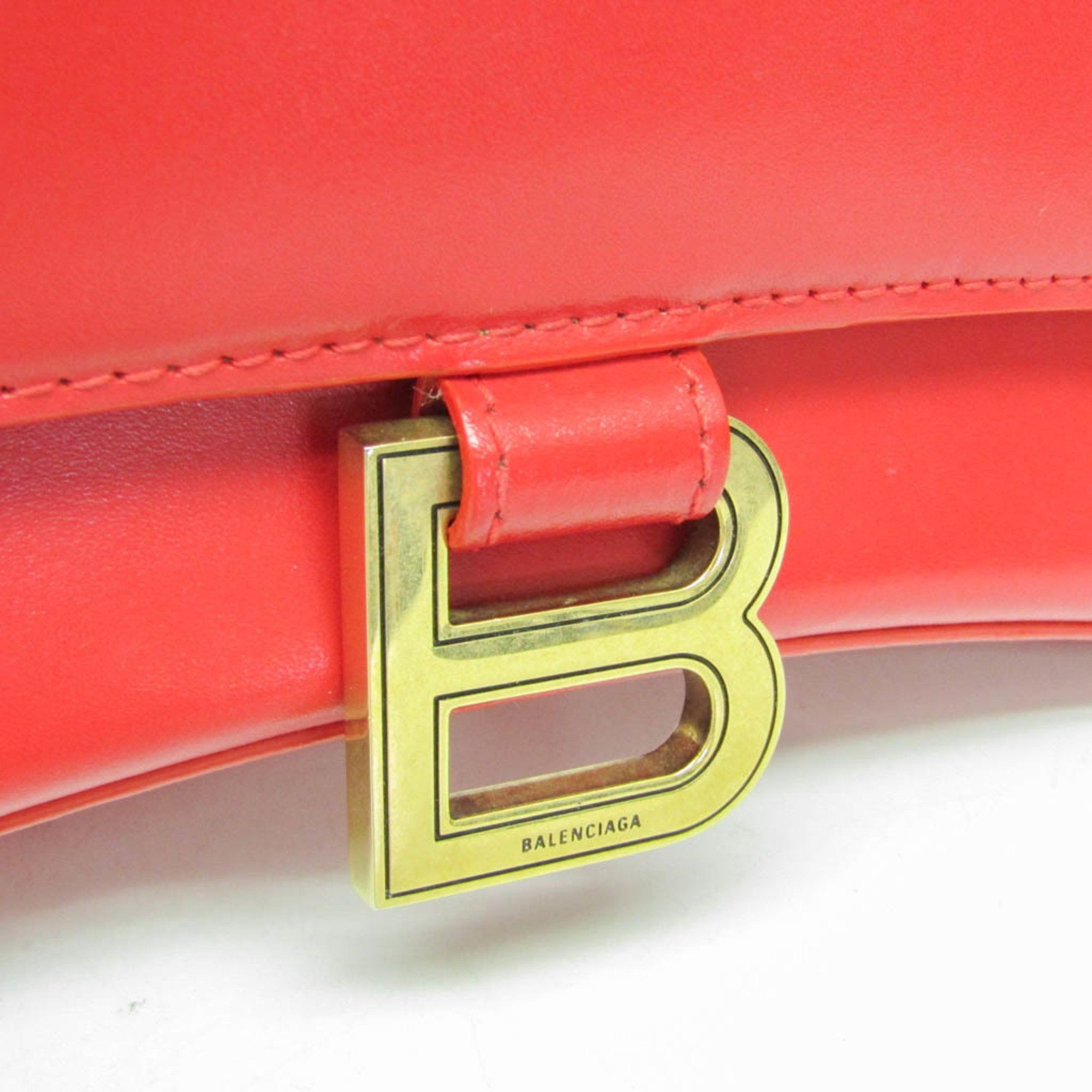 Balenciaga Balenciaga Hour Glass 593546 Women's Leather Handbag,Shoulder Bag Red Color Size ONE SIZE - 10 Thumbnail