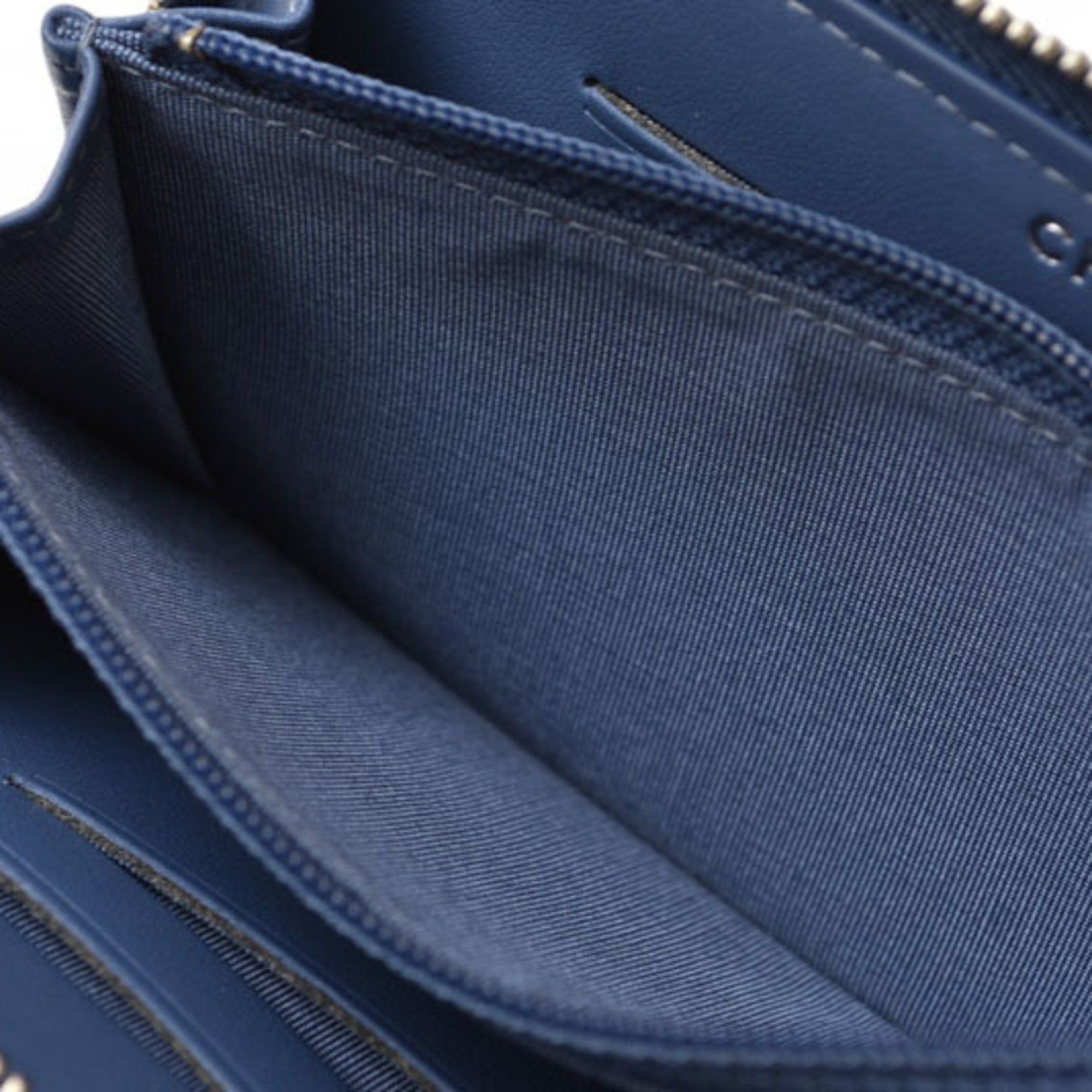 Chanel Chanel Wallet Bi-fold CHANEL A81973 Coco Mark Deauville Blue Tweed Size ONE SIZE - 10 Thumbnail