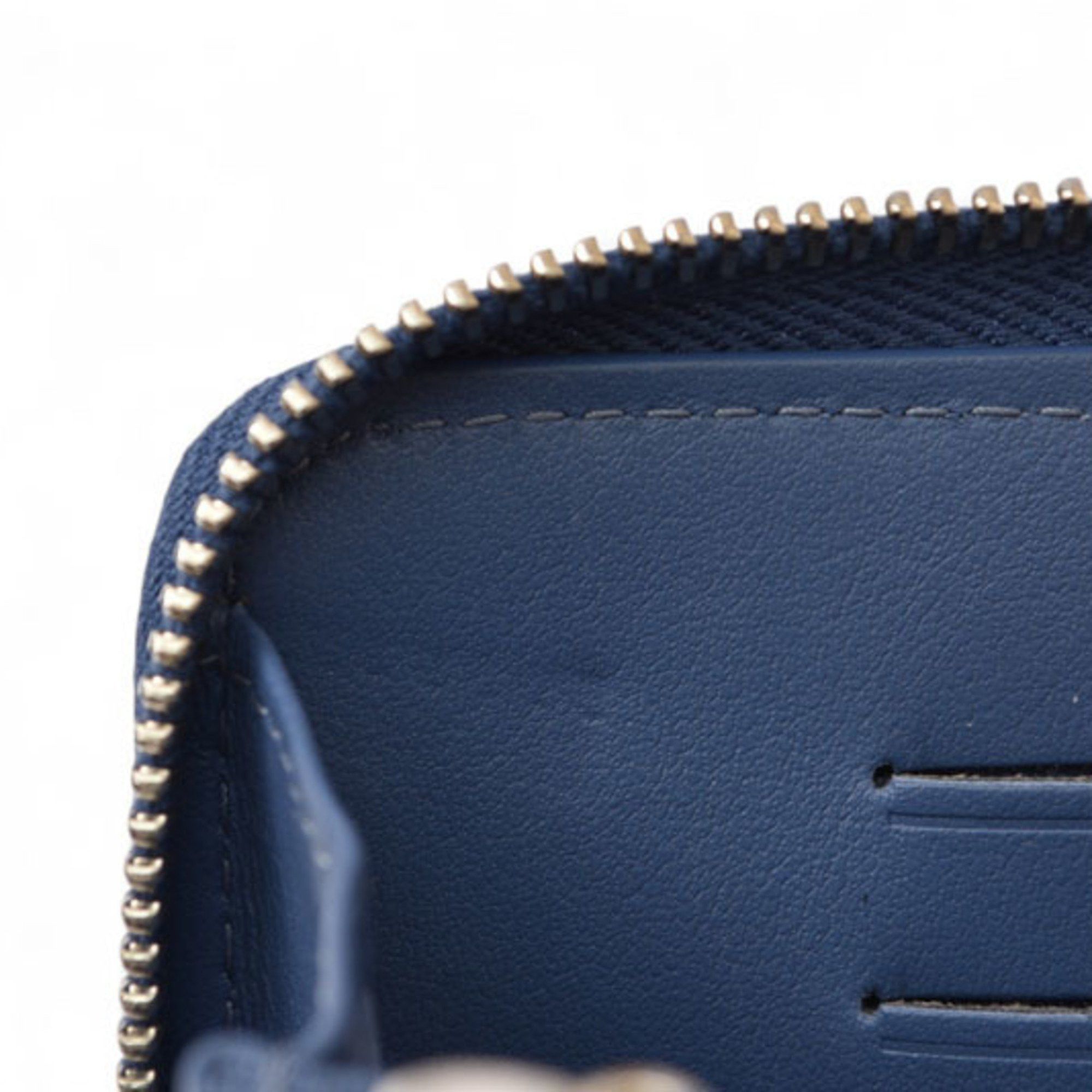 Chanel Chanel Wallet Bi-fold CHANEL A81973 Coco Mark Deauville Blue Tweed Size ONE SIZE - 12 Thumbnail