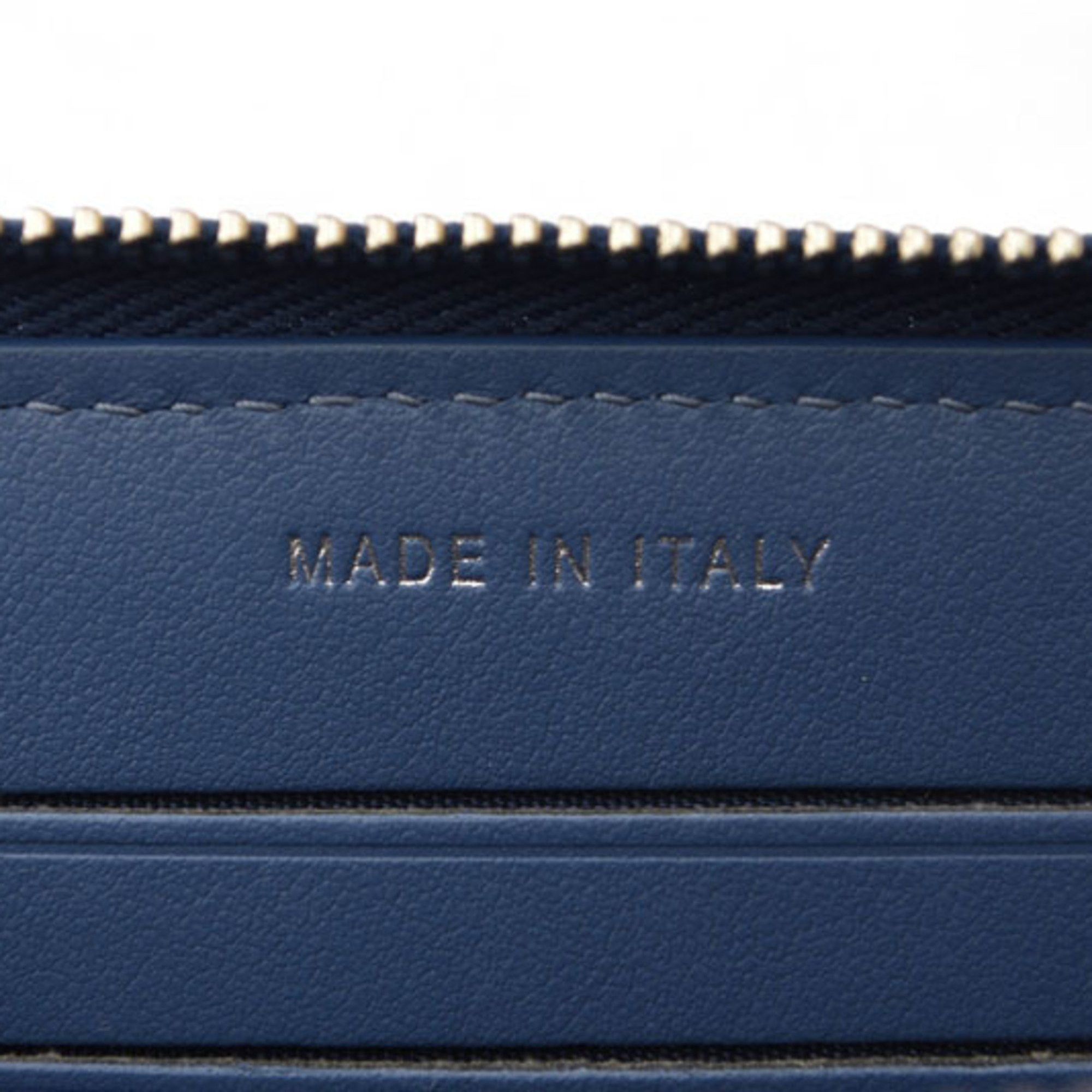 Chanel Chanel Wallet Bi-fold CHANEL A81973 Coco Mark Deauville Blue Tweed Size ONE SIZE - 14 Thumbnail