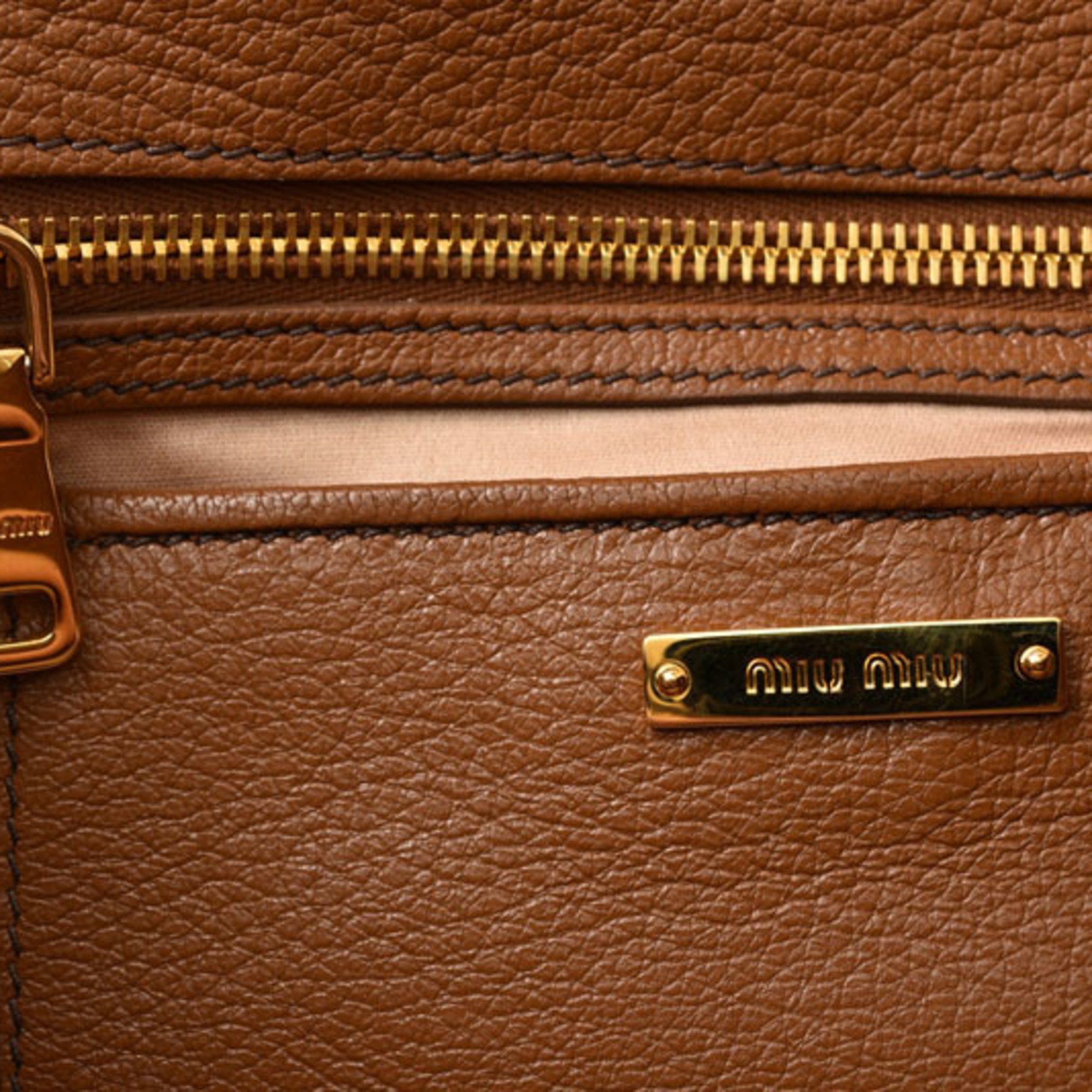 Miu Miu Miu Miu Miu shoulder bag handbag miumiu 2way beige brown Size ONE SIZE - 13 Thumbnail