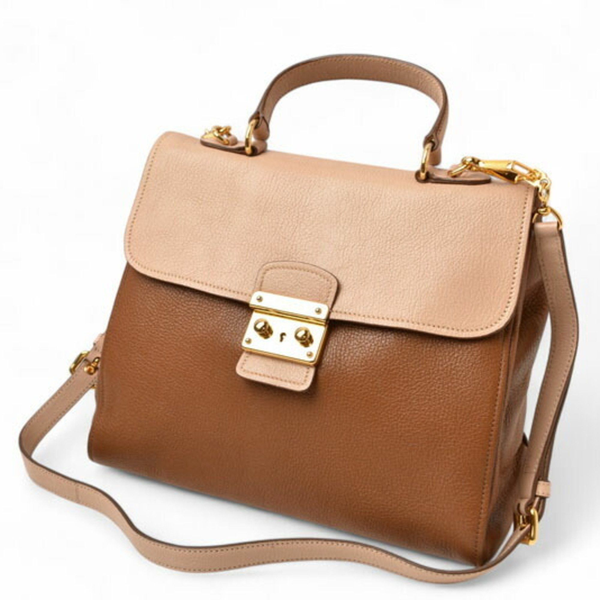 Miu Miu Miu Miu Miu shoulder bag handbag miumiu 2way beige brown Size ONE SIZE - 4 Thumbnail