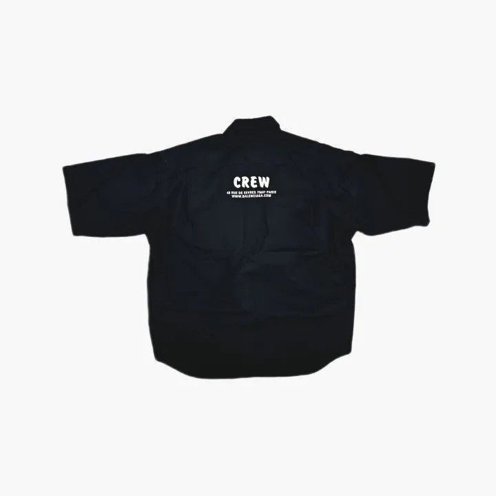 Balenciaga Balenciaga Black Short Sleeve Button-Up Shirt Size US M / EU 48-50 / 2 - 3 Thumbnail