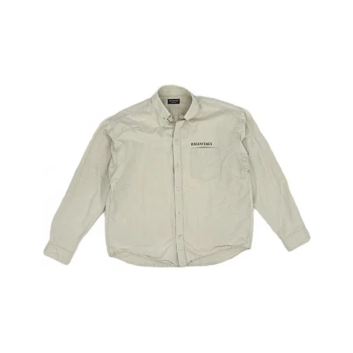 Balenciaga Balenciaga Casual Button-Up Long Sleeve Shirt Size US M / EU 48-50 / 2 - 2 Thumbnail