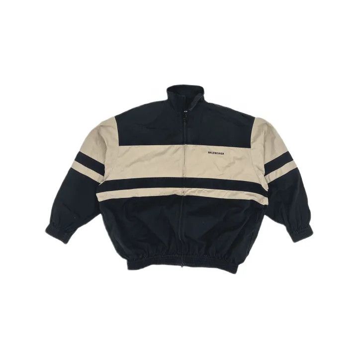 Balenciaga Balenciaga Colorblocked High Neck Long Sleeve Jacket Size US L / EU 52-54 / 3 - 2 Thumbnail