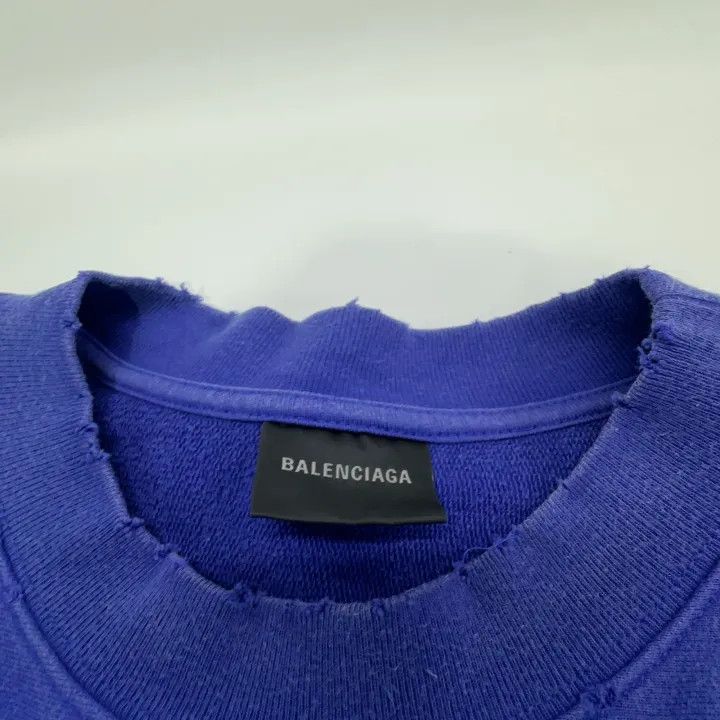 Balenciaga Balenciaga SS23 Logo Print Purple Sweatshirt Size US M / EU 48-50 / 2 - 6 Thumbnail