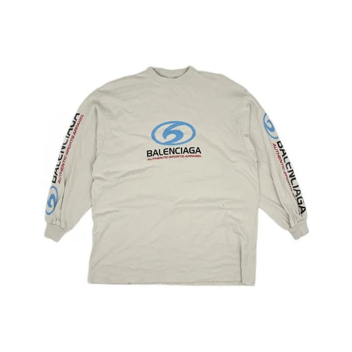Balenciaga Balenciaga Casual Letter Print Long Sleeve T-Shirt Size US S / EU 44-46 / 1 - 2 Thumbnail
