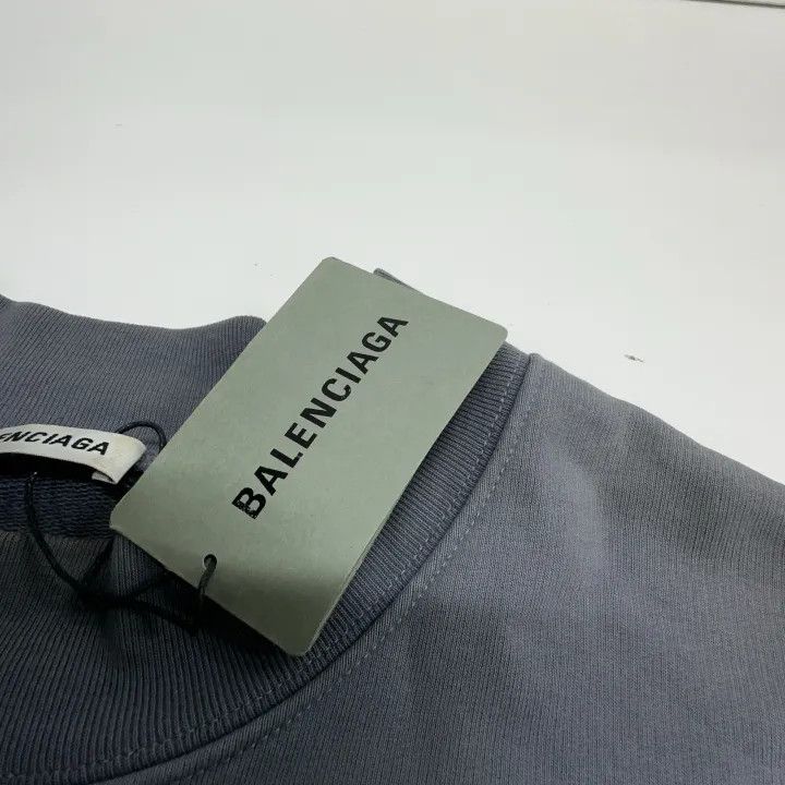 Balenciaga Balenciaga Blue Portrait Logo High Neck Sweatshirt Size US XL / EU 56 / 4 - 6 Thumbnail