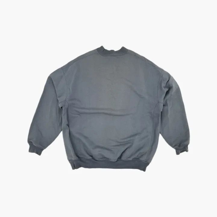Balenciaga Balenciaga Blue Portrait Logo High Neck Sweatshirt Size US XL / EU 56 / 4 - 3 Thumbnail