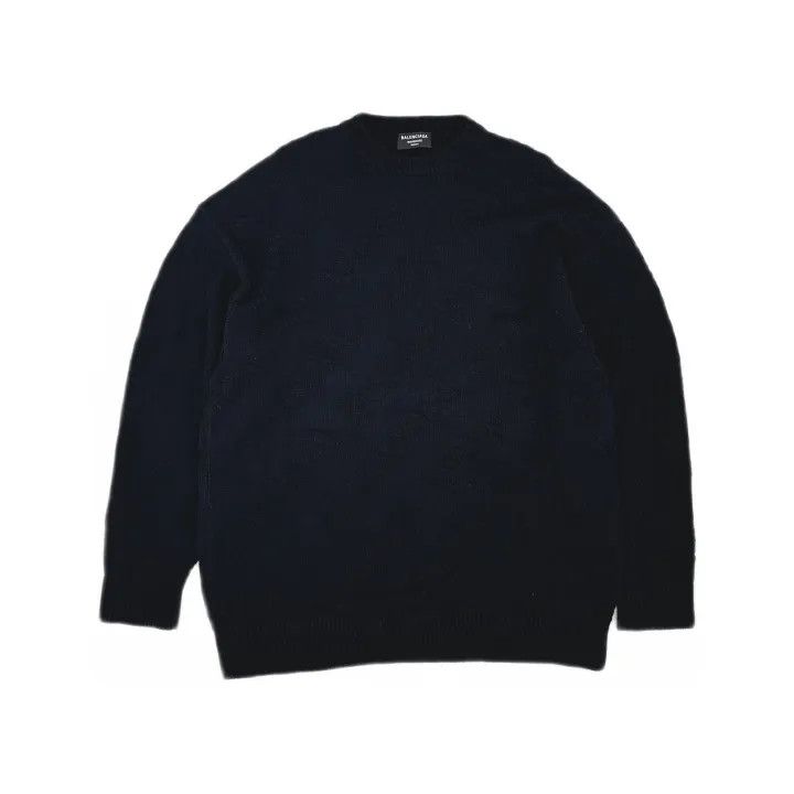 Balenciaga Balenciaga Black Long Sleeve Pullover Sweatshirt Size US M / EU 48-50 / 2 - 2 Thumbnail
