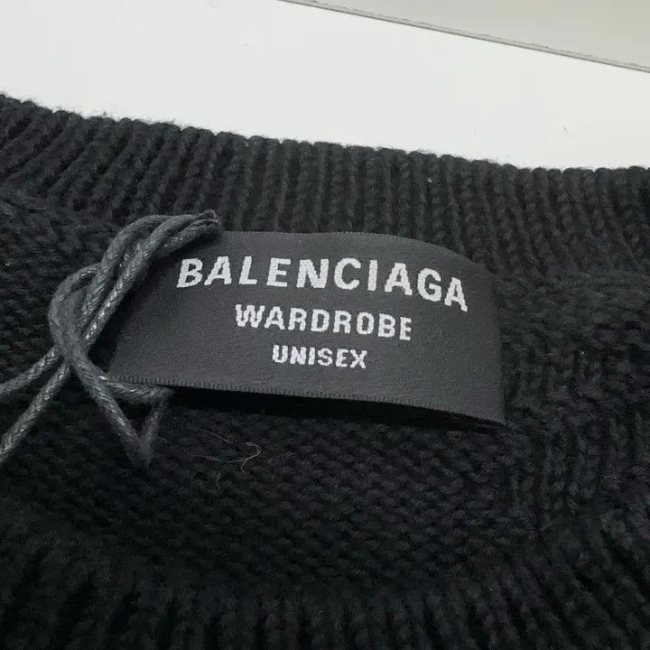 Balenciaga Balenciaga Black Long Sleeve Pullover Sweatshirt Size US M / EU 48-50 / 2 - 6 Thumbnail