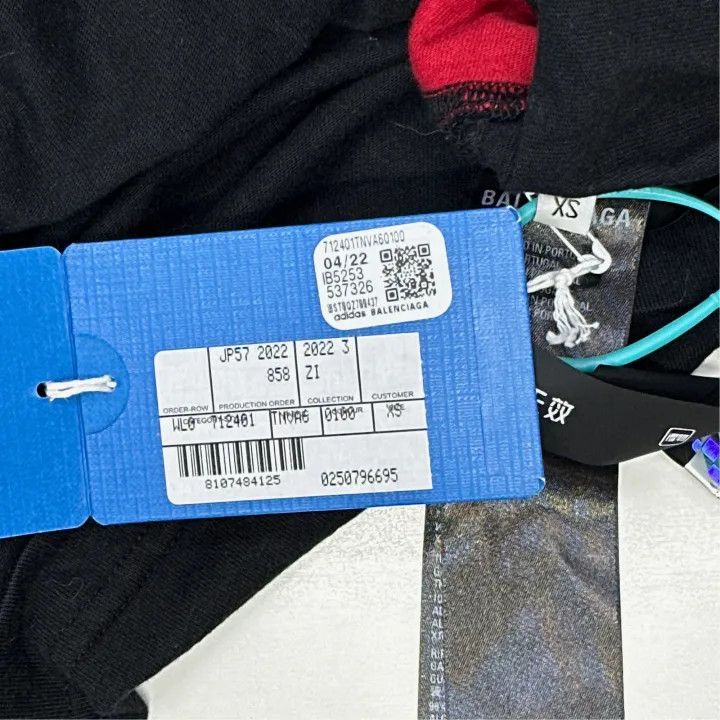 Balenciaga Balenciaga x Adidas Color Block Short Sleeve T-Shirt Size US XS / EU 42 / 0 - 2 Thumbnail