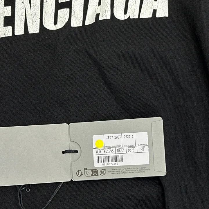 Balenciaga Balenciaga Logo Black Short Sleeve T-Shirt Size US XS / EU 42 / 0 - 5 Thumbnail