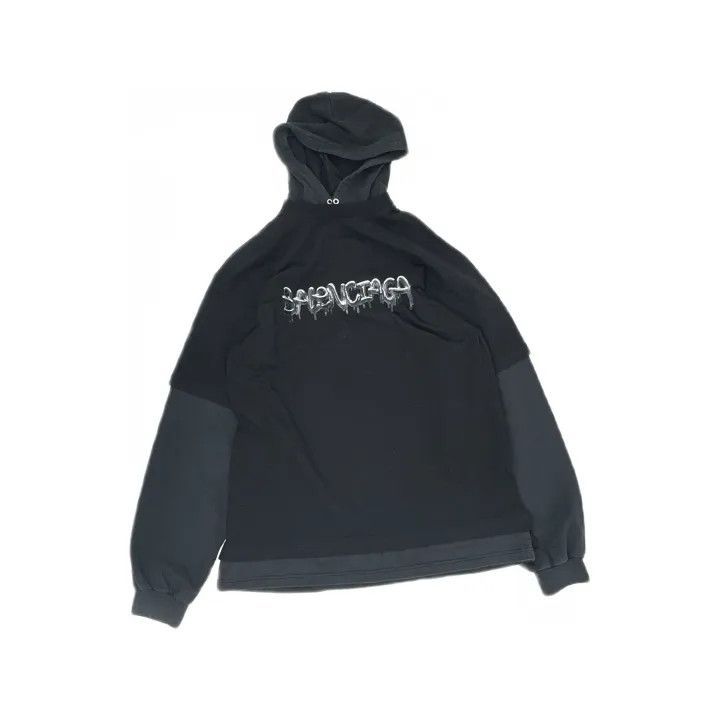 Balenciaga Balenciaga SS22 Slim Series Graphic Hoodie Size US M / EU 48-50 / 2 - 2 Thumbnail