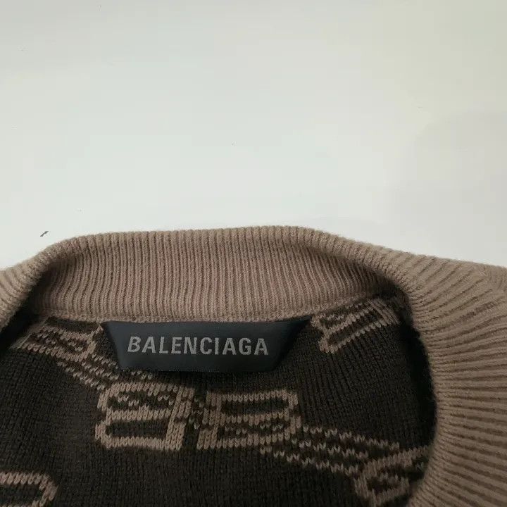 Balenciaga Balenciaga SS23 Logo Printed Long Sleeve Sweater Size US S / EU 44-46 / 1 - 6 Thumbnail
