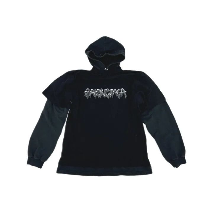 Balenciaga Balenciaga Slim Fit Hooded T-Shirt in Black Size US S / EU 44-46 / 1 - 2 Thumbnail